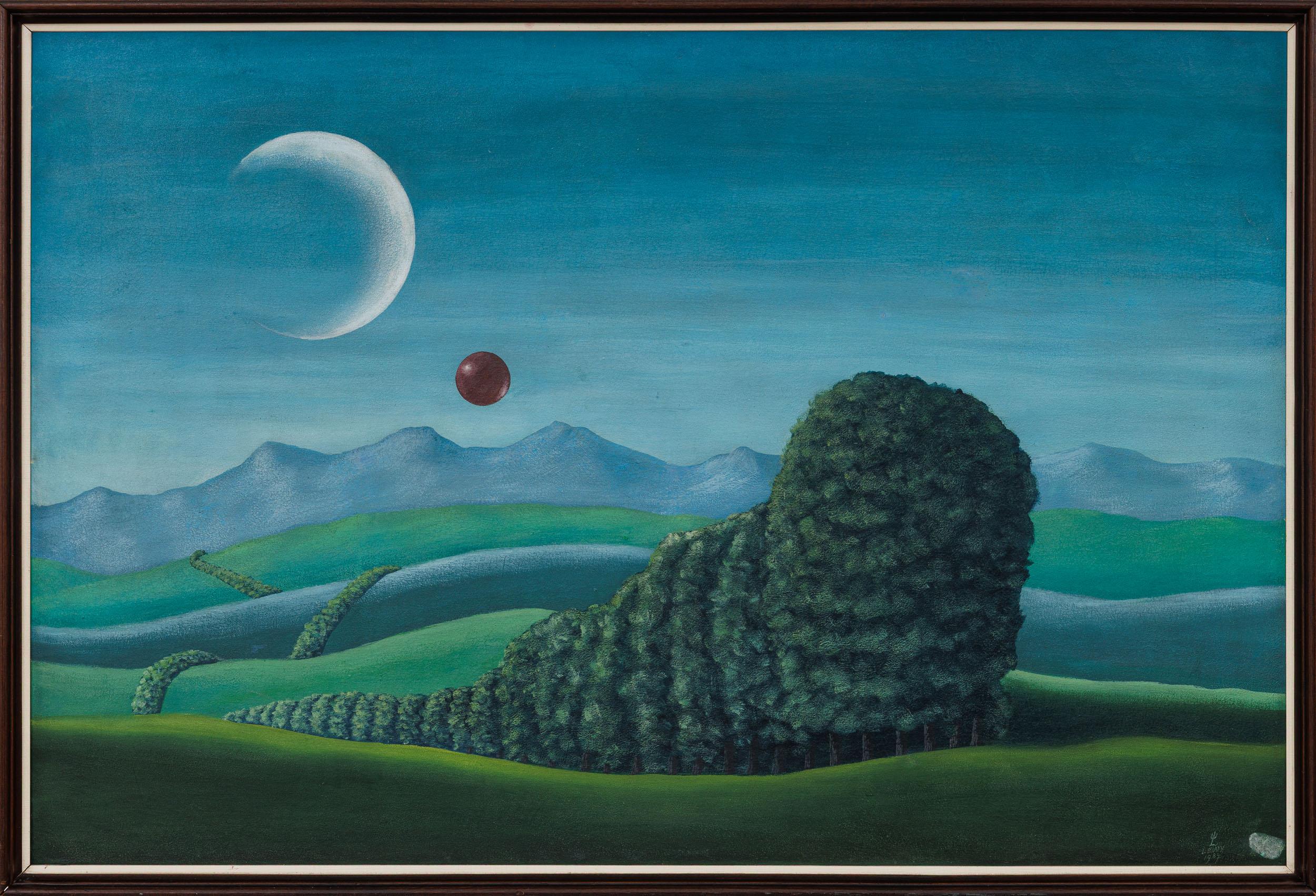 Walter Lewy - Sem título, 1987, óleo sobre tela, 80 x 120 cm