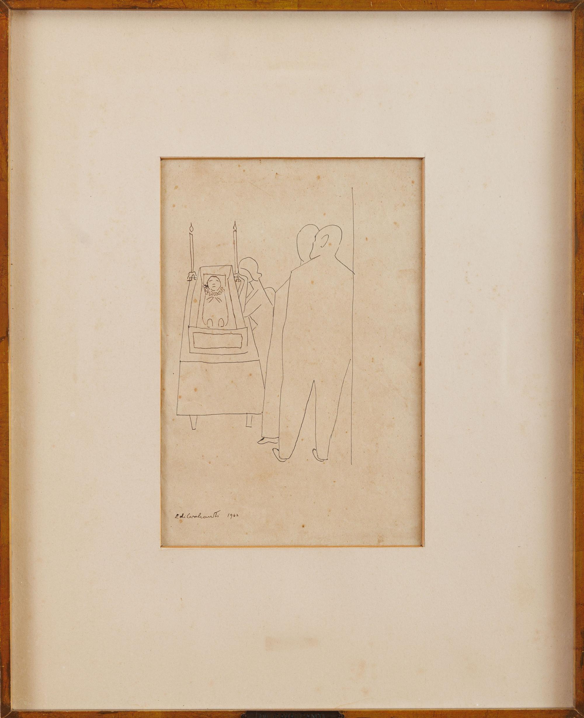 Di Cavalcanti - Sem título, 1962, nanquim sobre papel, 31 x 21 cm