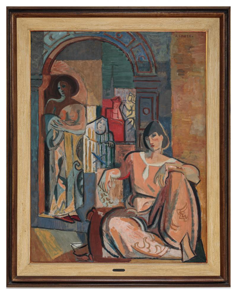 André Lhote - Les femmes d’Alger, c. 1952, óleo sobre tela, 116 x 89 cm