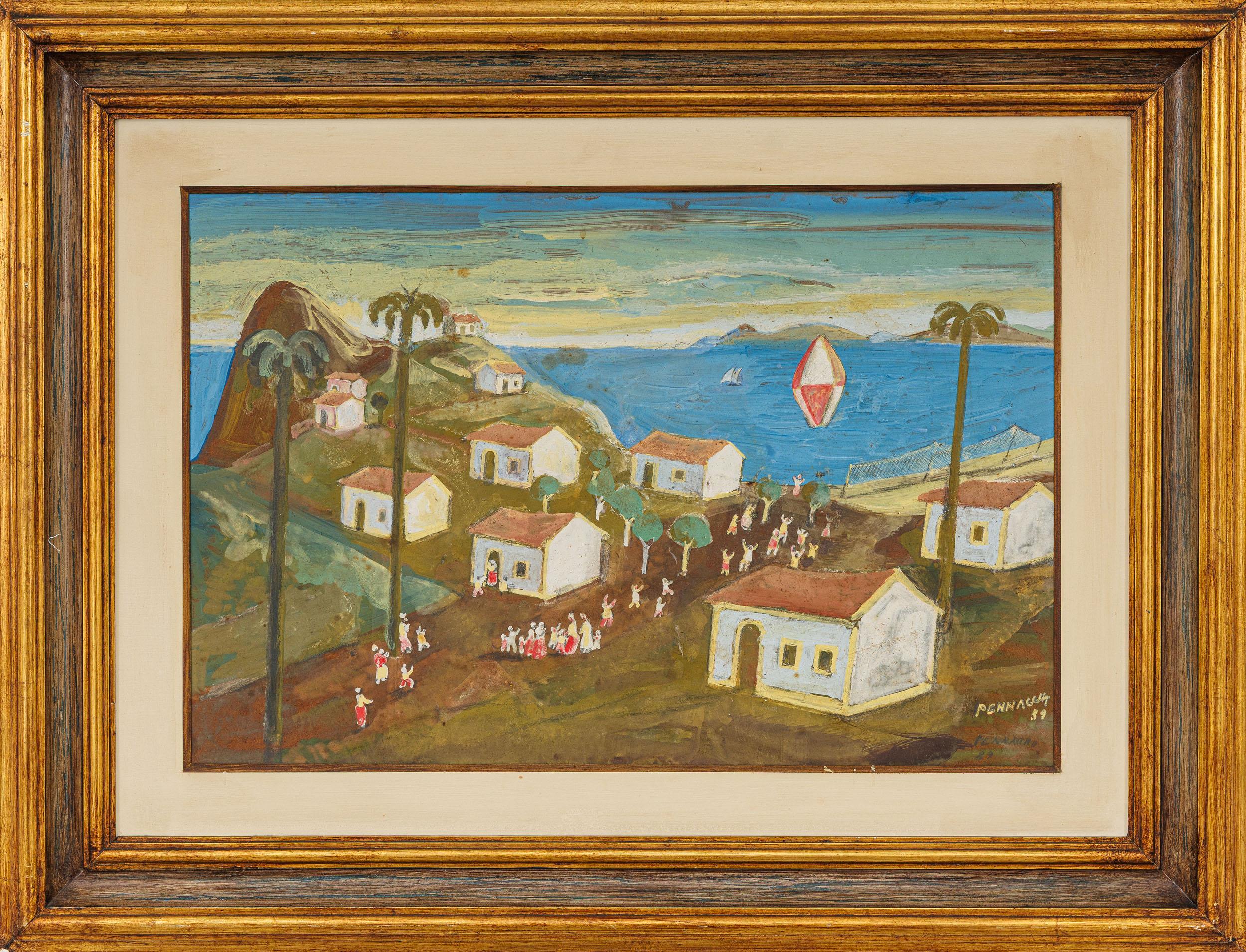 Fulvio Pennacchi - Sem título , 1989, óleo sobre placa, 40 x 60 cm