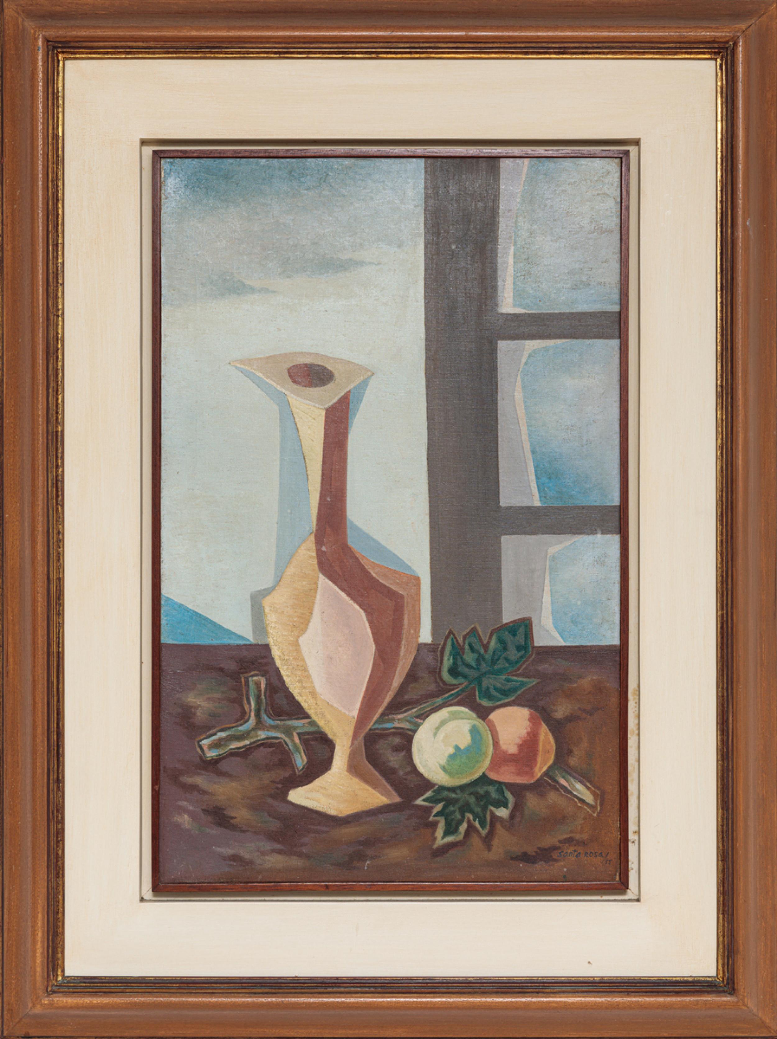 Tomas Santa Rosa - Natureza Morta, 1955, óleo sobre tela, 70,5 x 45 cm