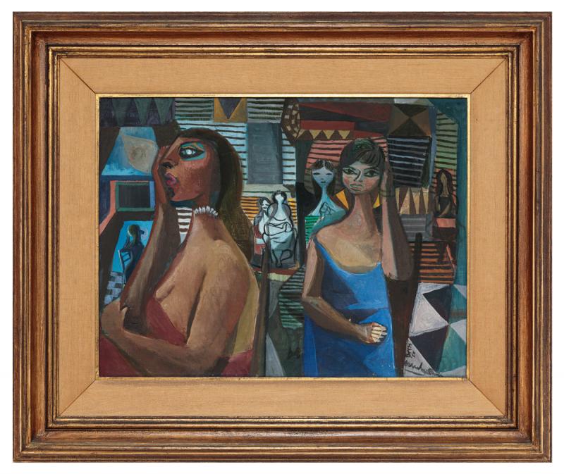 Di Cavalcanti - Mulheres, 1960, óleo sobre tela, 51,5 x 67 cm