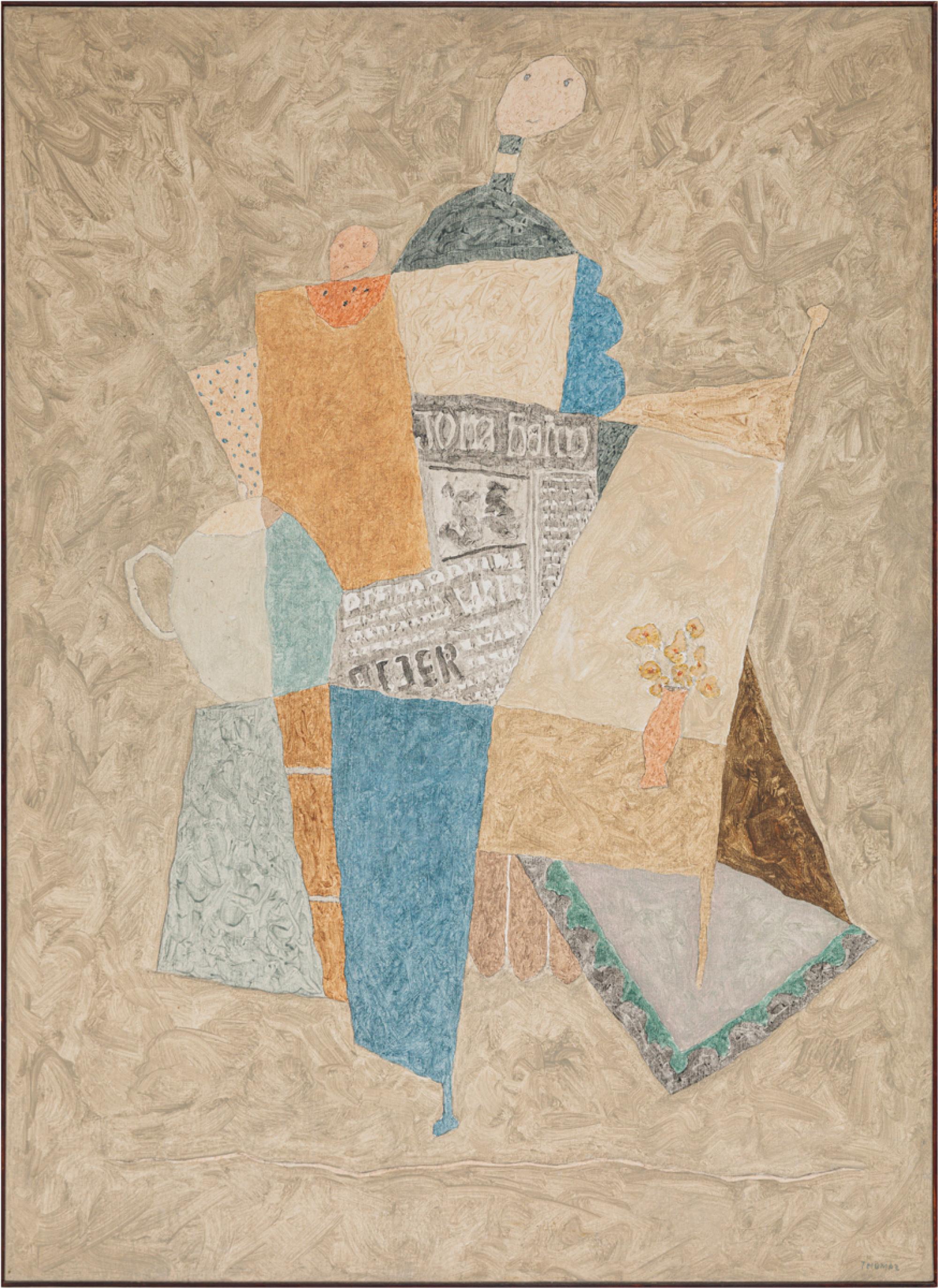 Thomaz Ianelli - Café das quatro e meia, 1973, óleo sobre tela, 110 x 80 cm