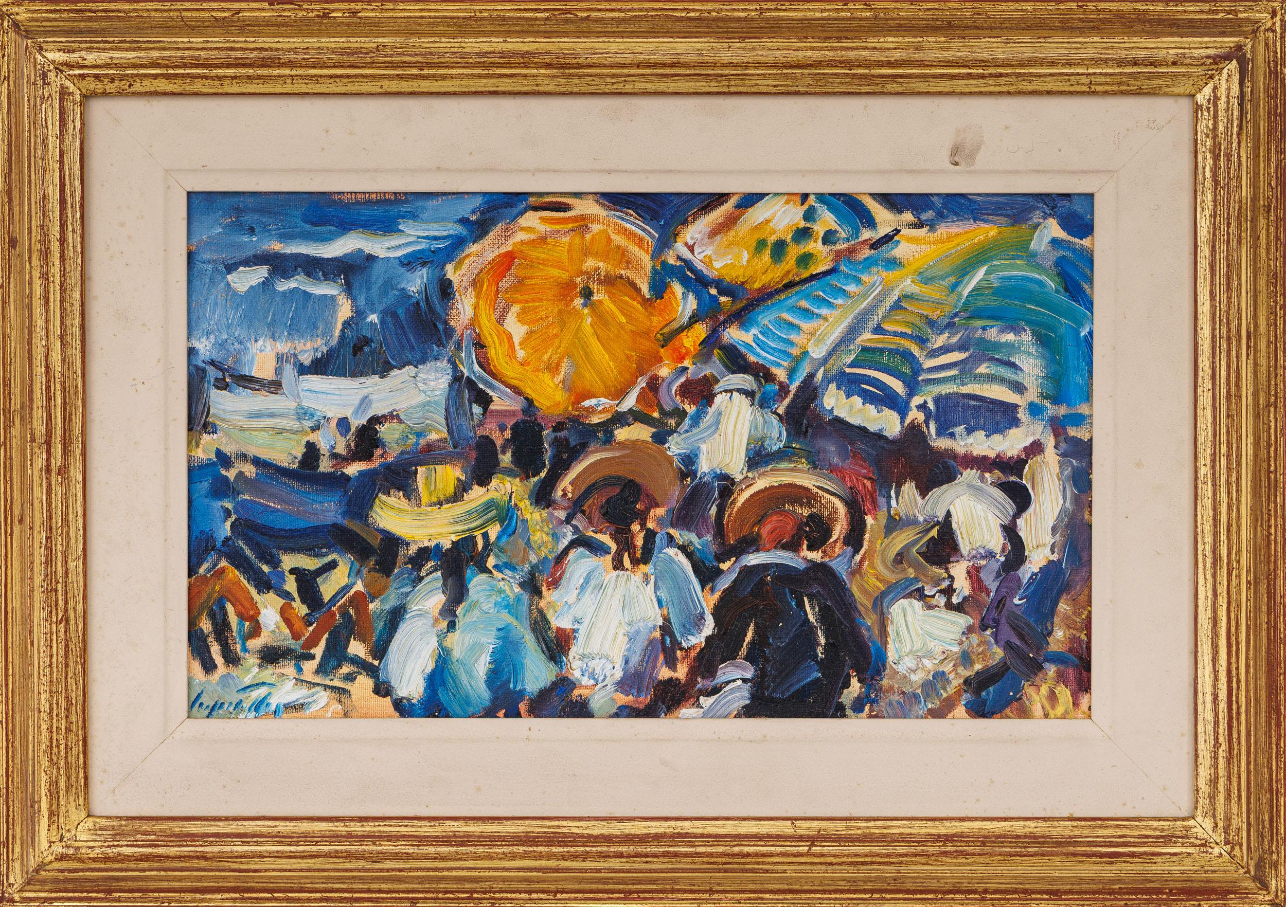 Sergio Telles - Povoa de Varzim, s.d., óleo sobre tela, 24,5 x 41 cm