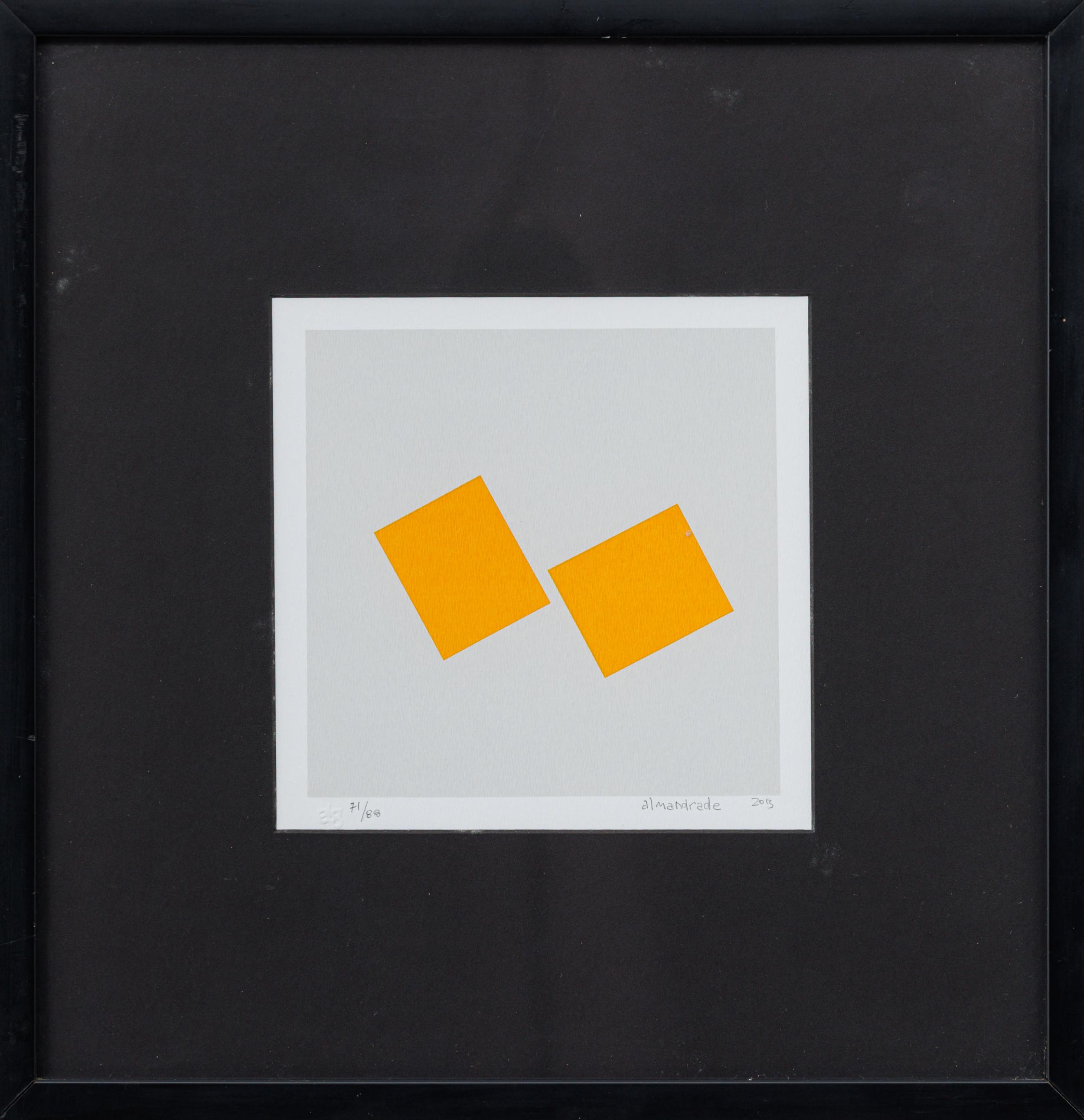 Almandrade - Sem título, 2013, 71/88, serigrafia sobre papel, 18 x 18 cm