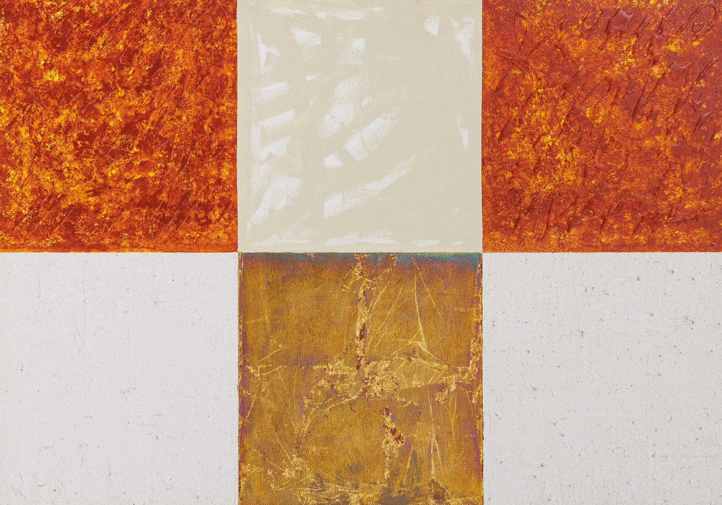 Autor desconhecido - Sem título, s.d., spray, óleo e acrílica sobre tela, 70 x 100 cm