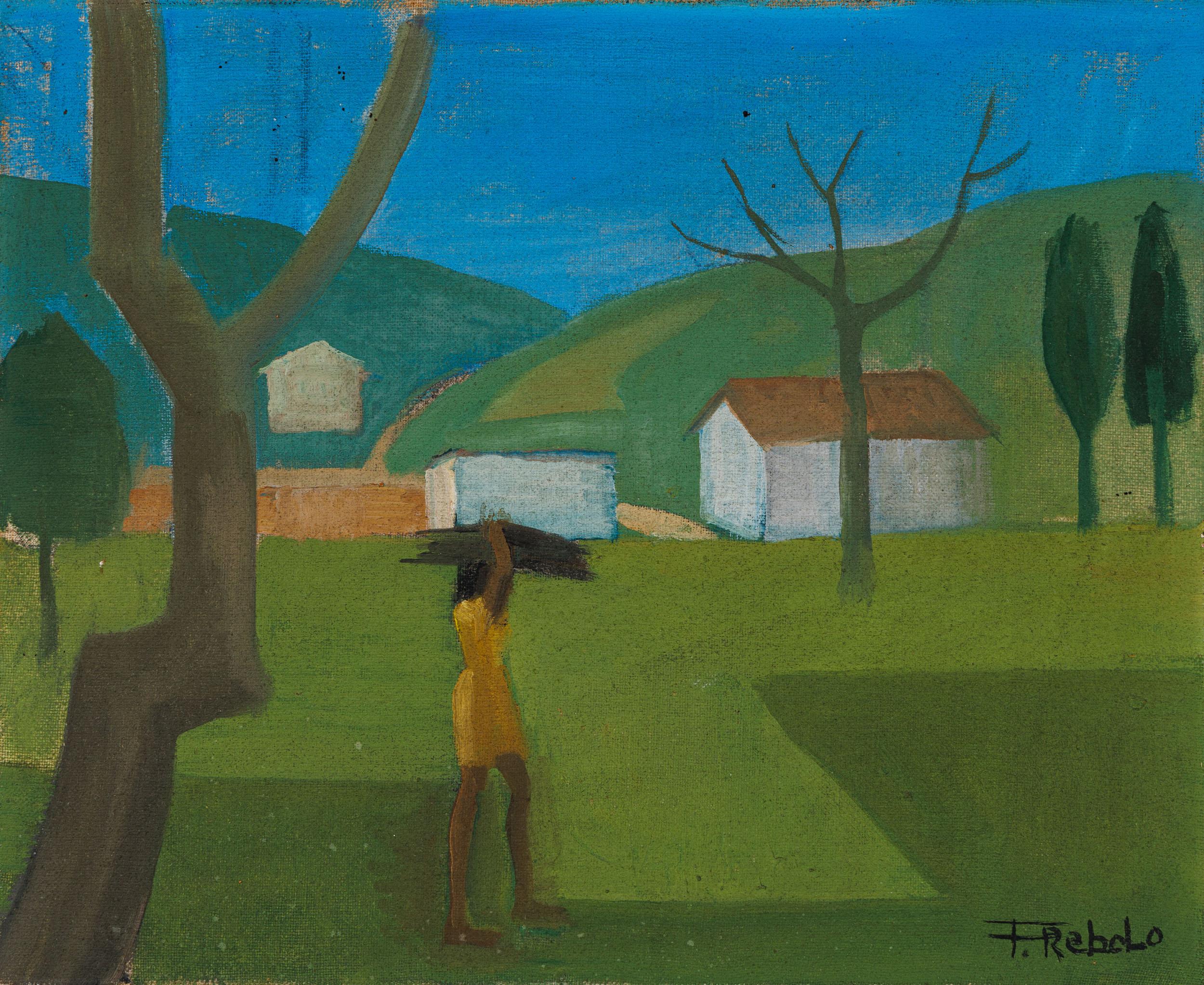 Francisco Rebolo - Sem título, 1976, óleo sobre tela, 26,5 x 31,5 cm