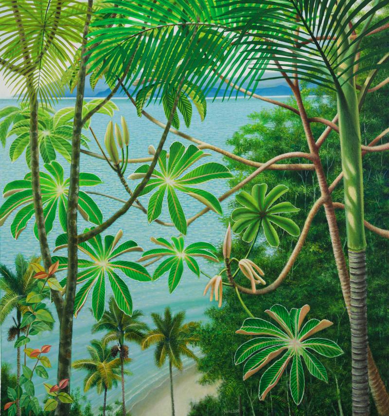 Luiz Sôlha - Mata Atlântica 45 2025 óleo sobre tela 130 x 120 cm