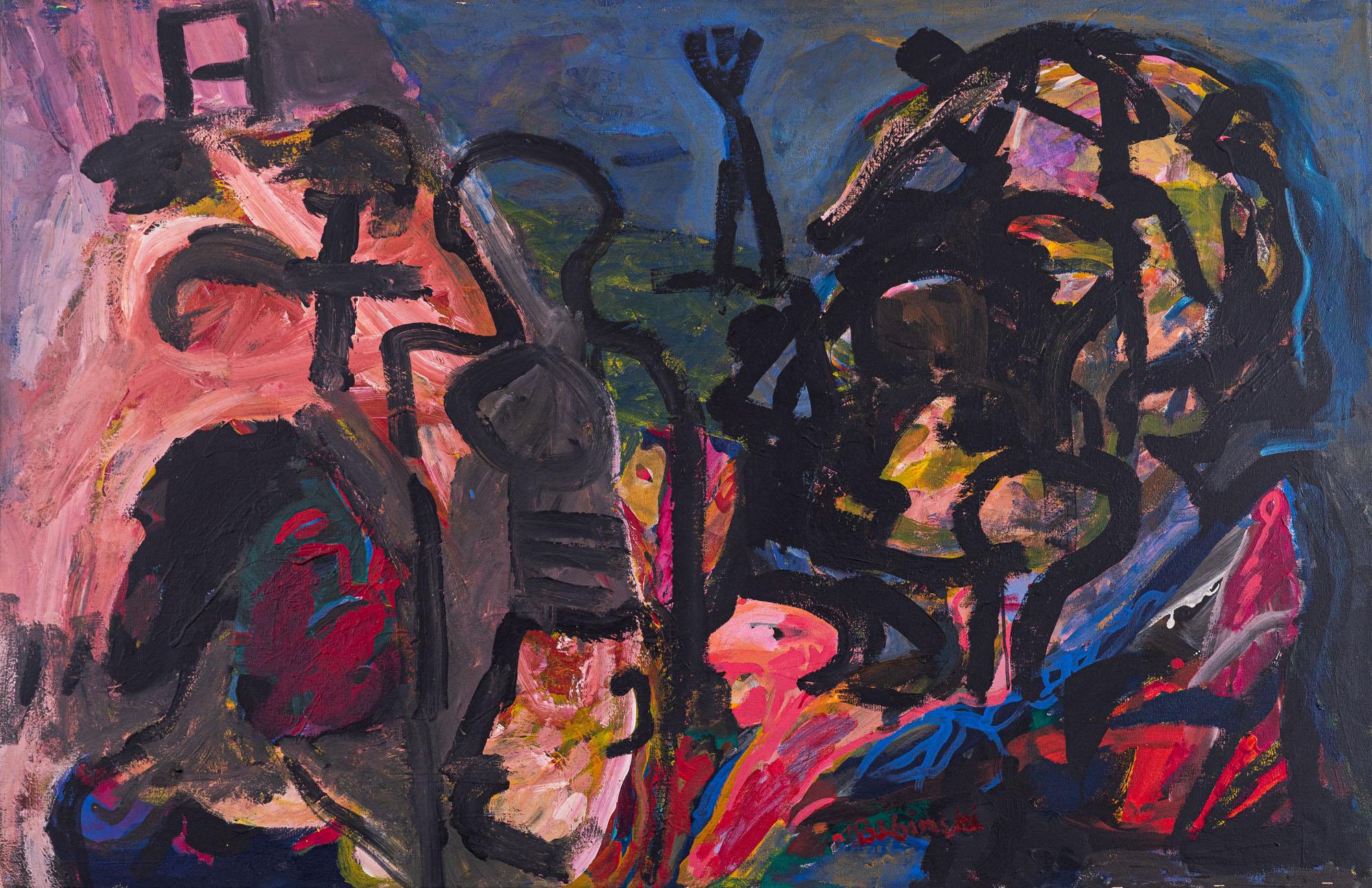Maciej Babinski - Sem título, s.d., óleo sobre tela, 99 x 153 cm