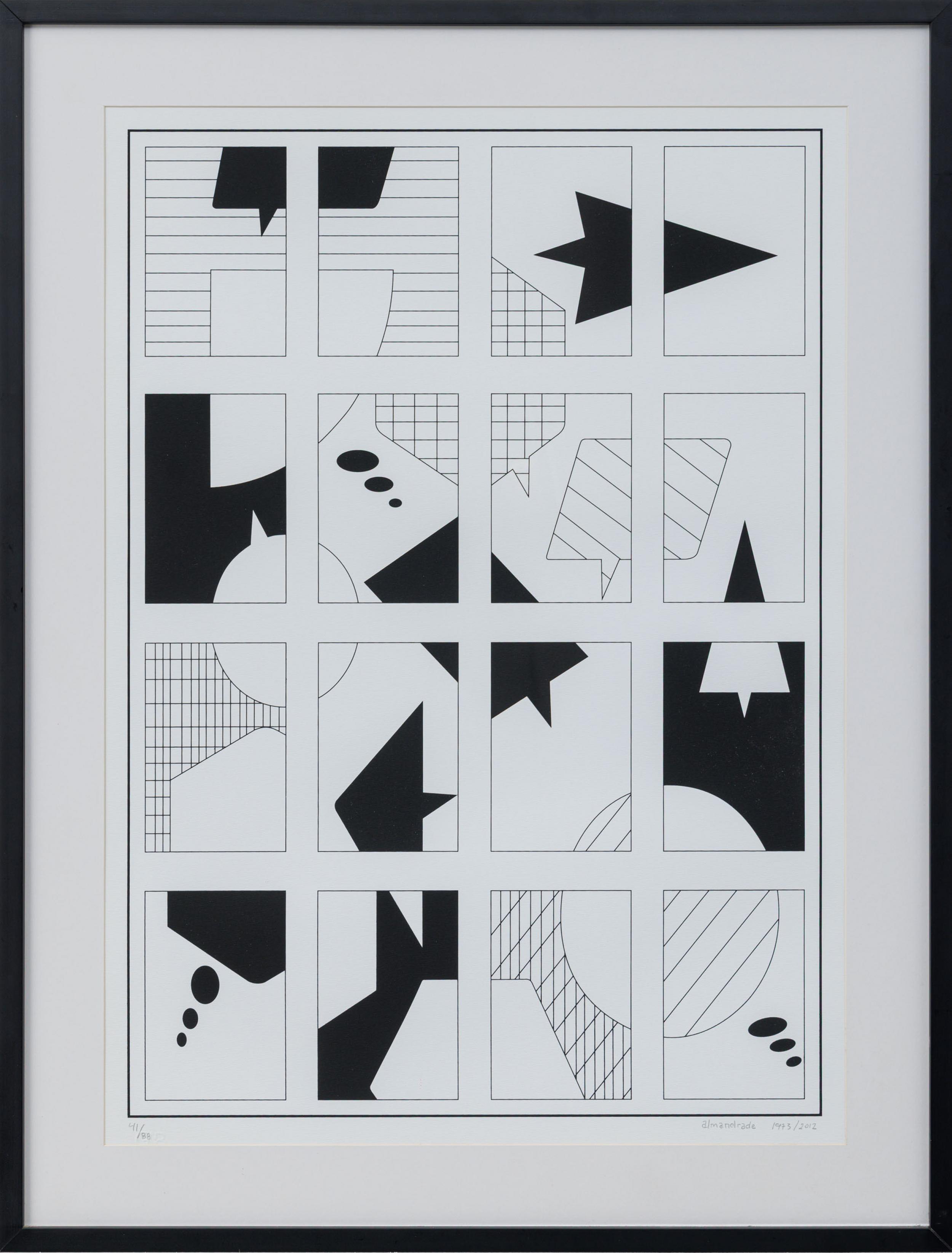 Almandrade - Sem título, 1973/2012, 41/88, serigrafia sobre papel, 64,5 x 46 cm