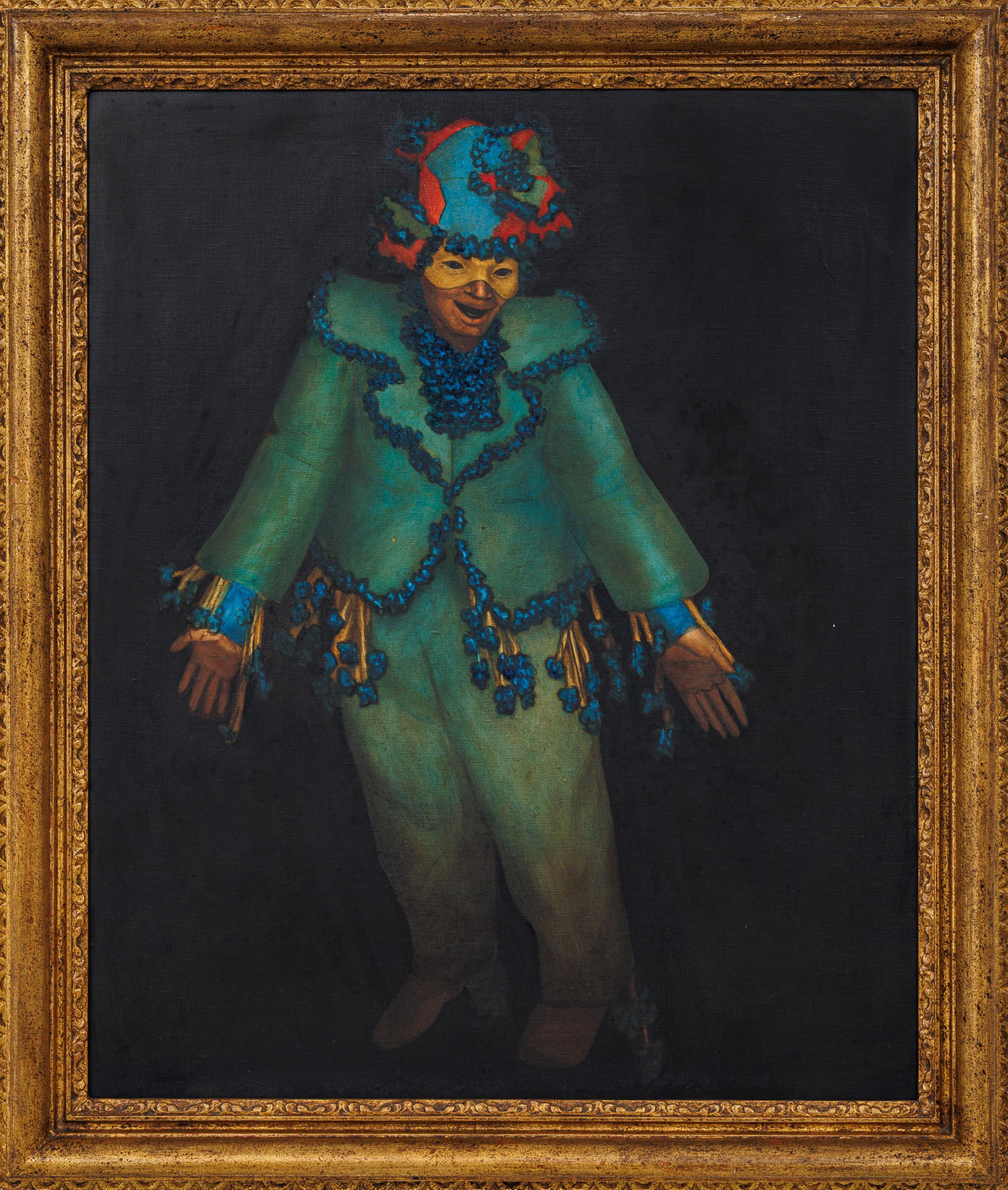 Mario Gruber - Sem título (série fantasiado), 1988, óleo sobre tela, 73 x 60 cm