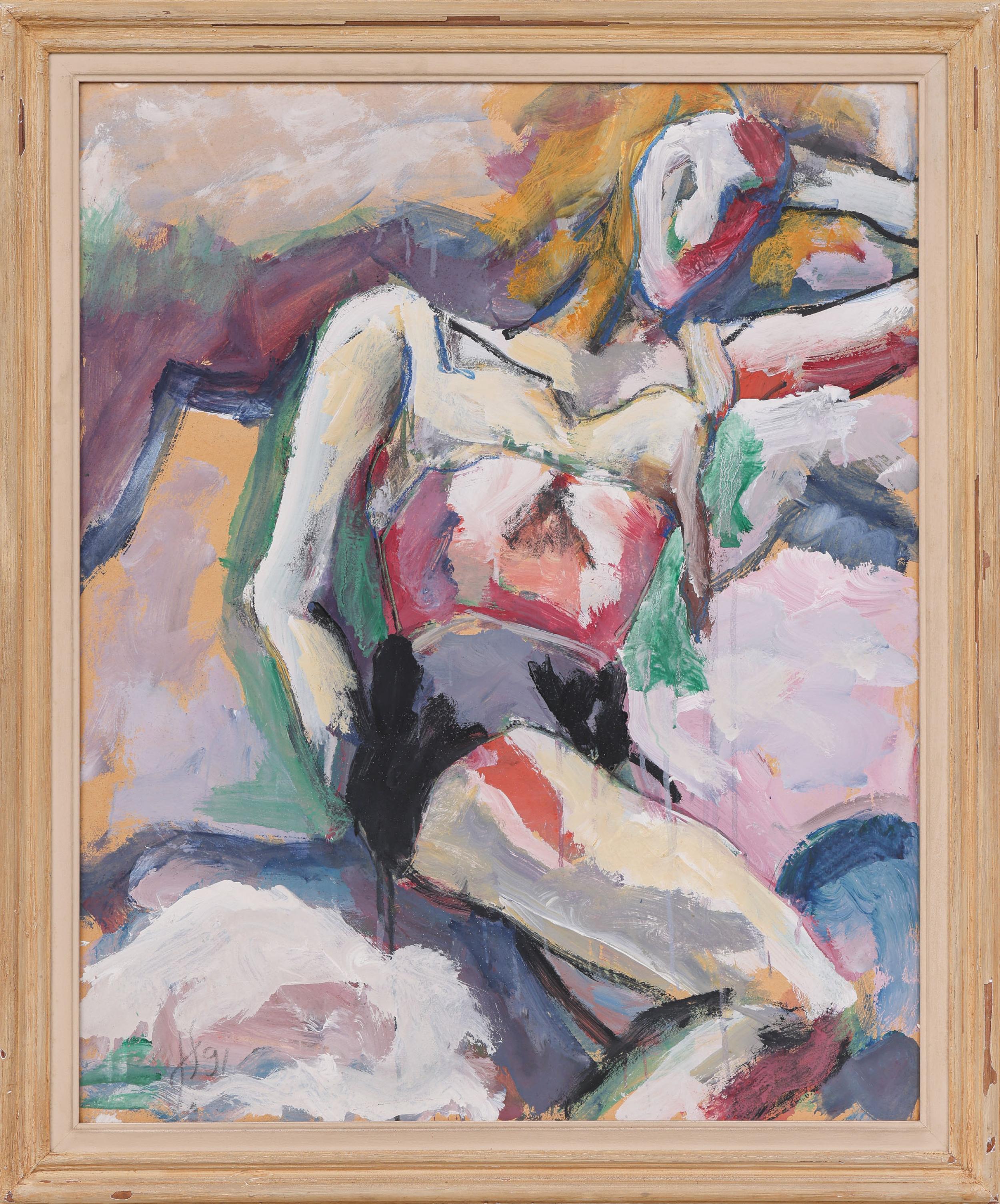 Antonio Hélio Cabral - Sem título, 1991, óleo sobre cartão, 100 x 80 cm