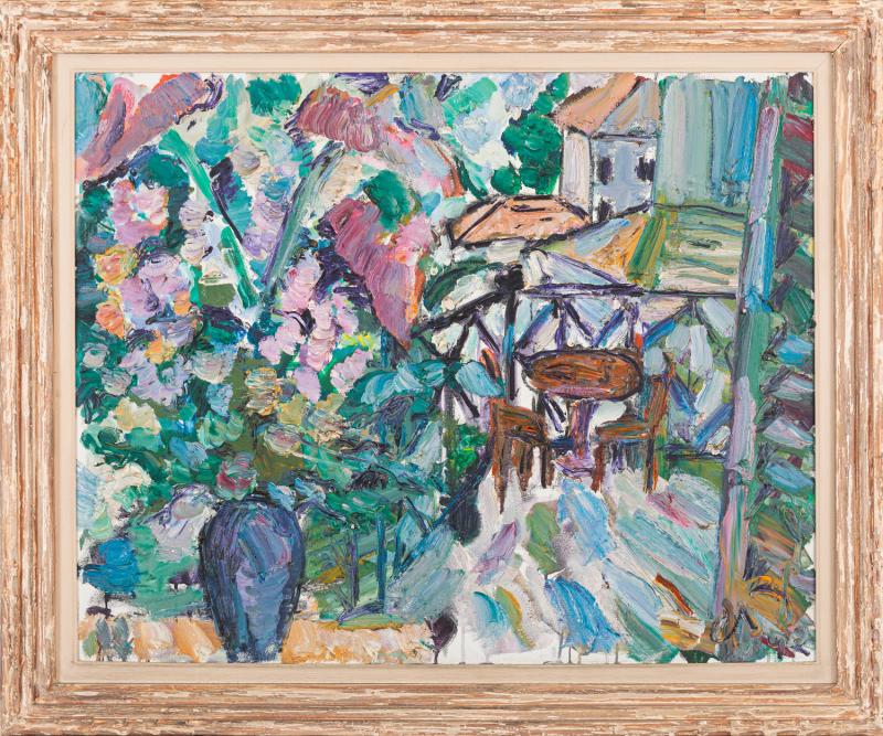 Antonio Hélio Cabral - Vaso de Flores 1992 óleo sobre tela 80 x 100 cm