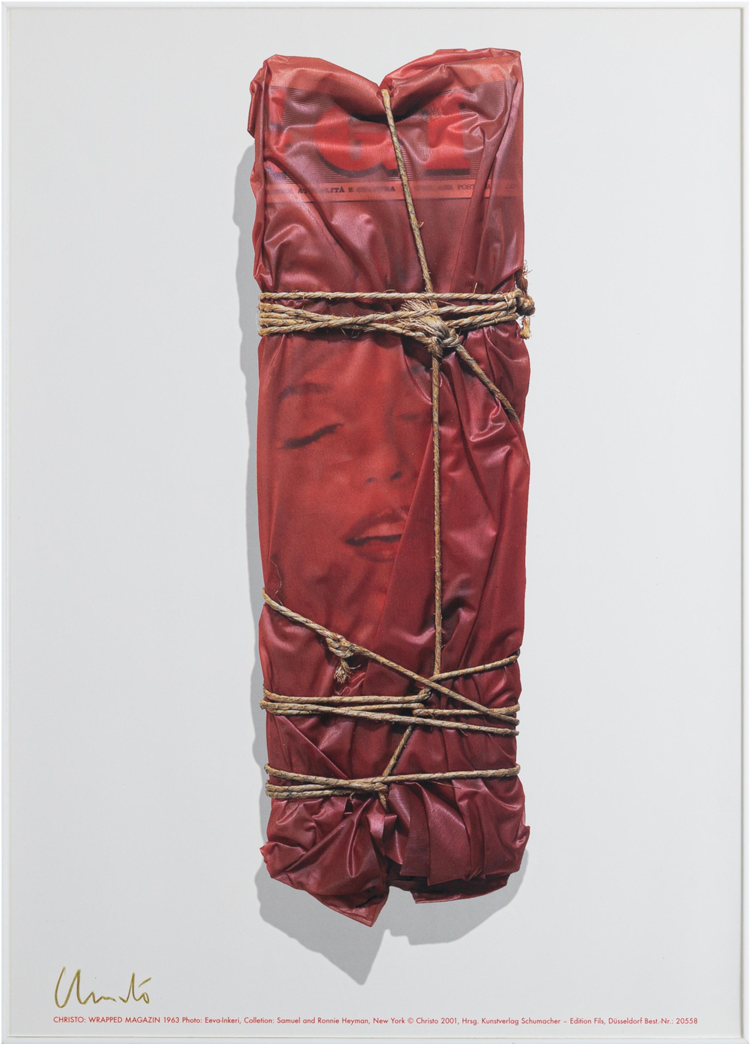 Christo - Wrapped Magazine, 2001, nº 20558, impressão off-set, 70 x 50 cm