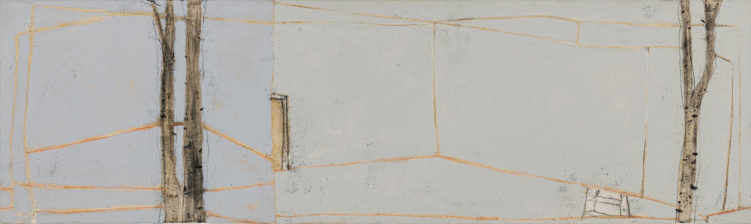 James Kudo - Abstrato XX, 2002, acrílica sobre tela, 60 x 200 cm