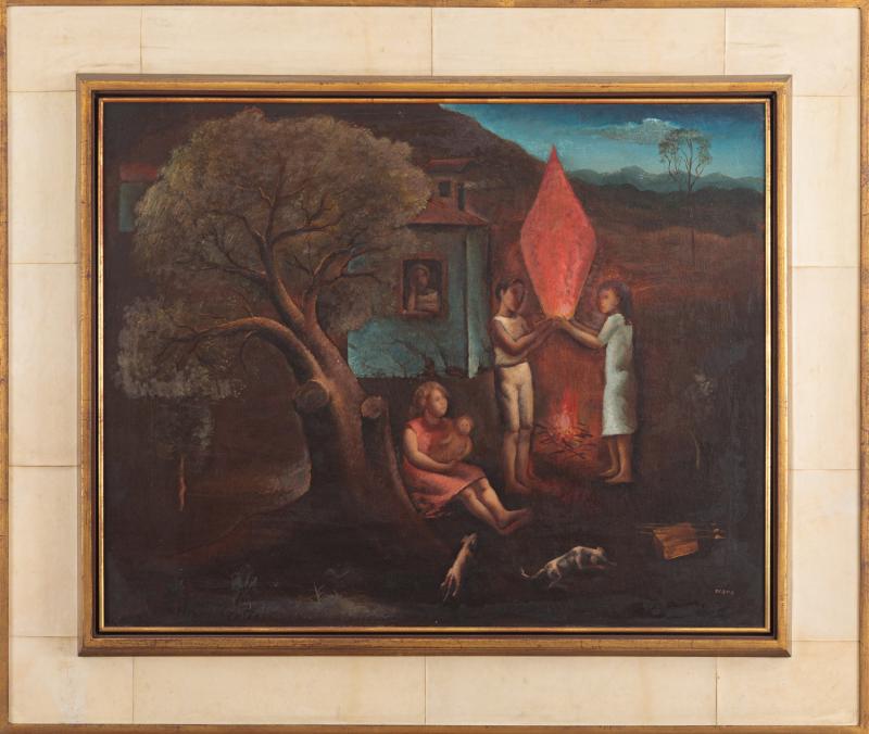 Orlando Teruz - Balão 1945 óleo sobre tela 72 x 90 cm