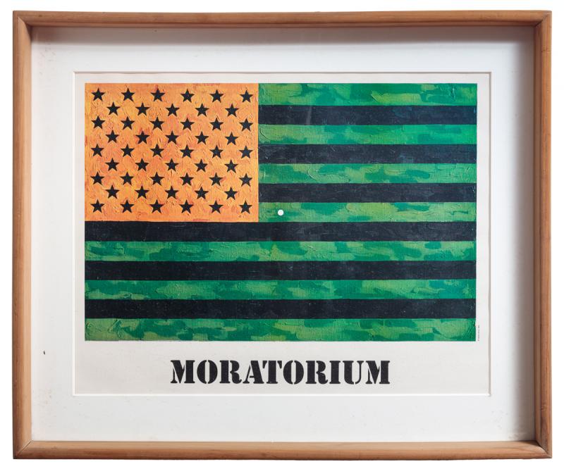 Jasper Johns - Moratorium, 1969, litogravura offiset, 54 x 70 cm