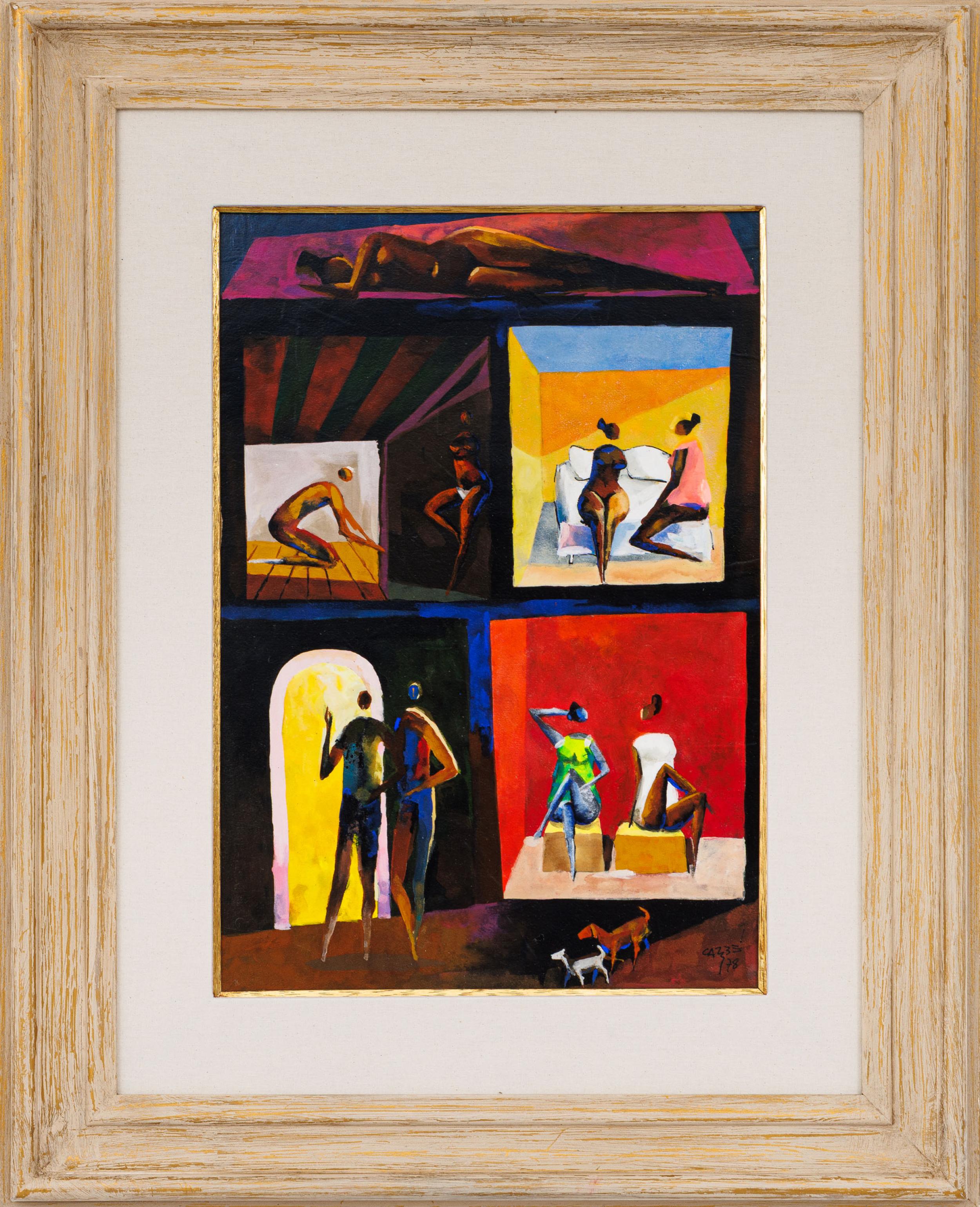 Carybé - Sem título, 1978, tinta vinílica sobre placa, 50 x 35 cm