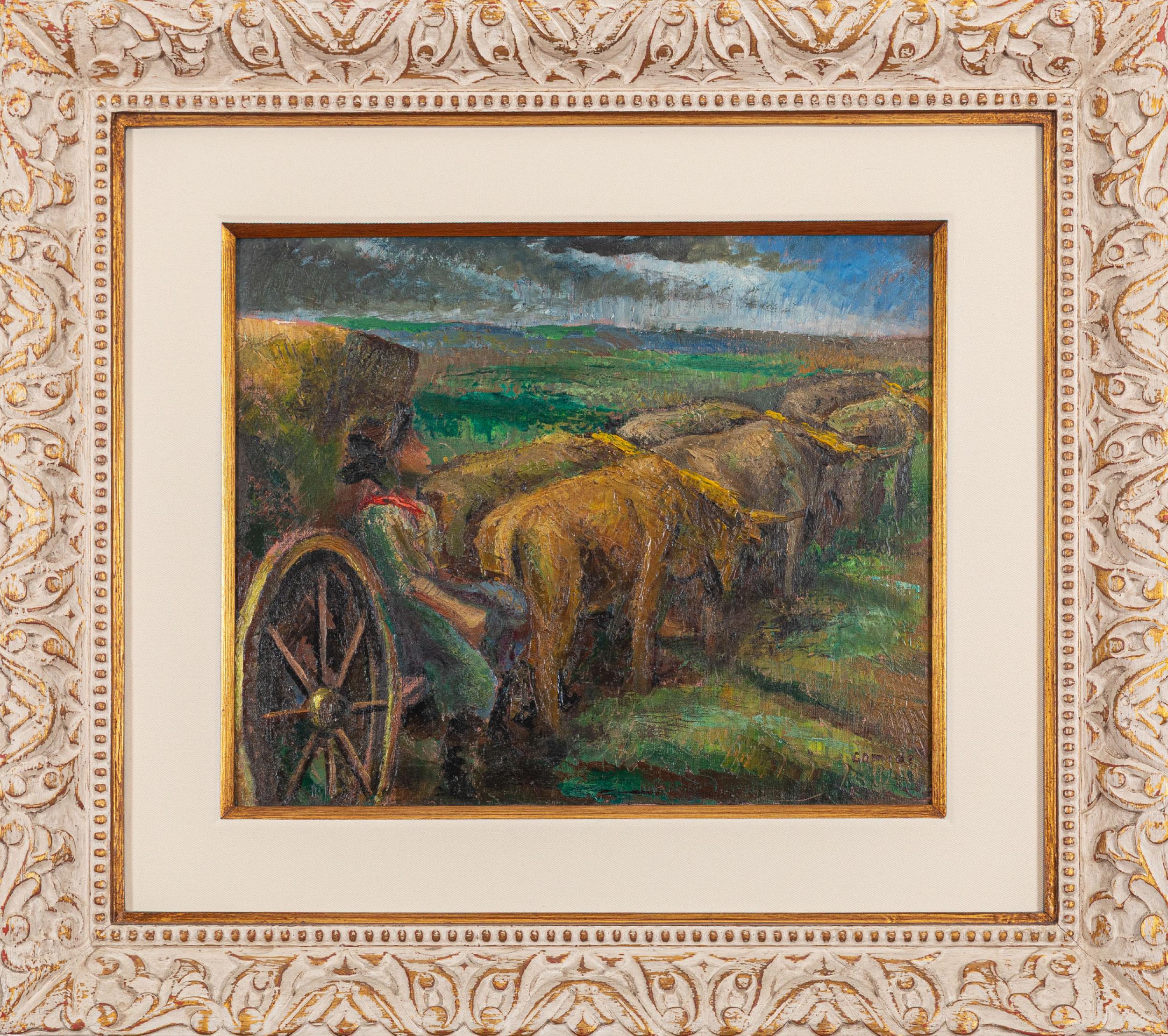 Antonio Gomide - Carro de Boi, s.d., óleo sobre tela, 38 x 46 cm
