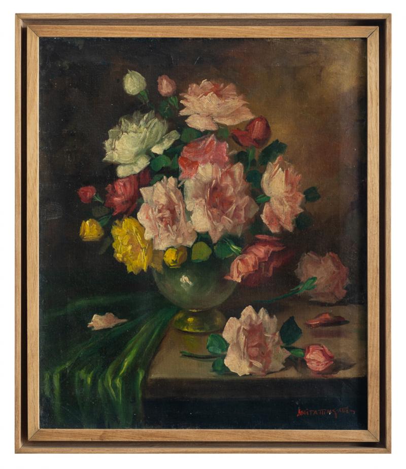 Anita Malfatti - Vaso de flores, s.d., óleo sobre tela, 55 x 46,5 cm