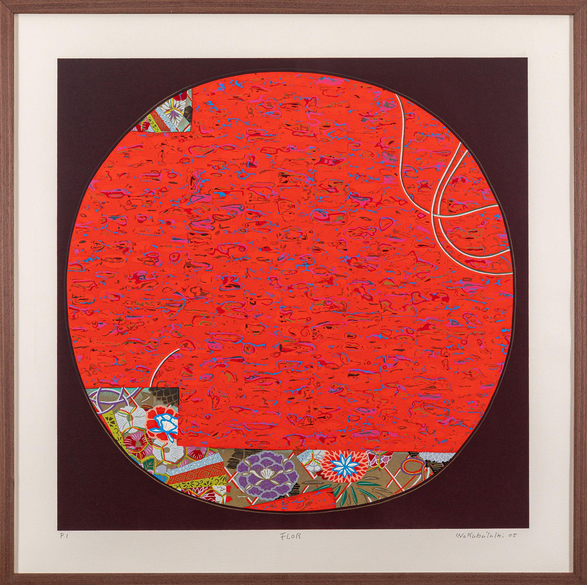 Kazuo Wakabayashi - Flor, 2005, P.I., serigrafia sobre papel, 70 x 70 cm