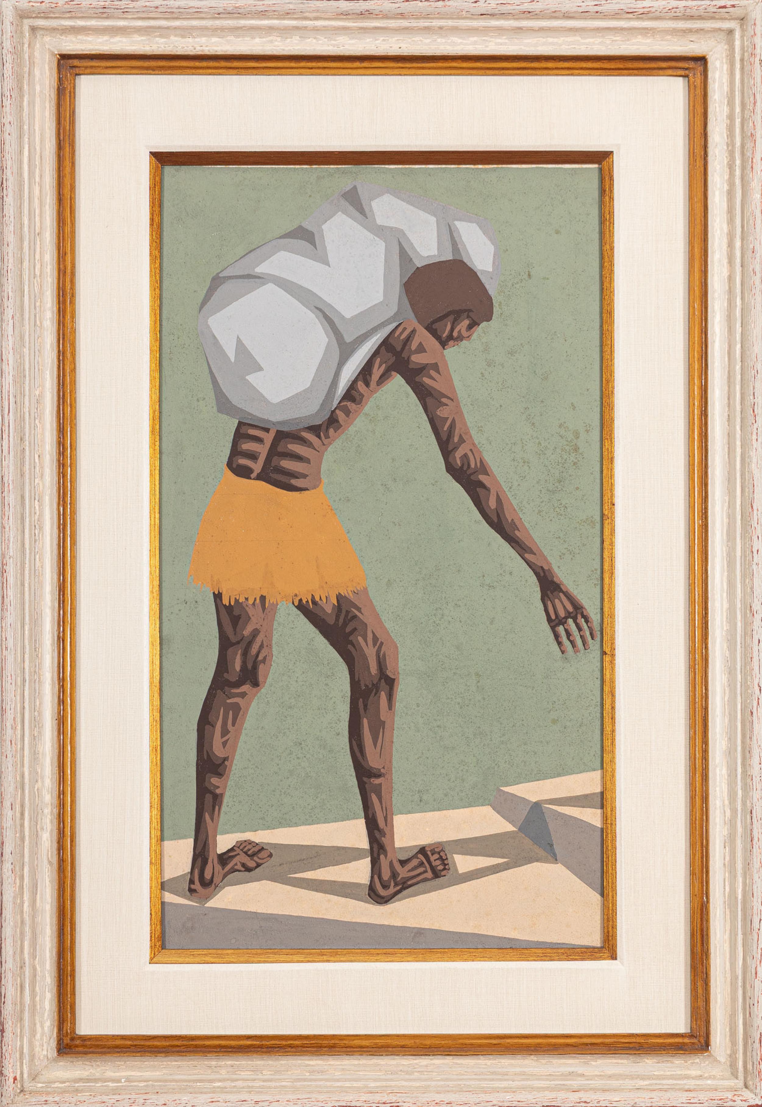 Clovis Graciano - Sem título, s.d., óleo sobre cartão, 56 x 31 cm