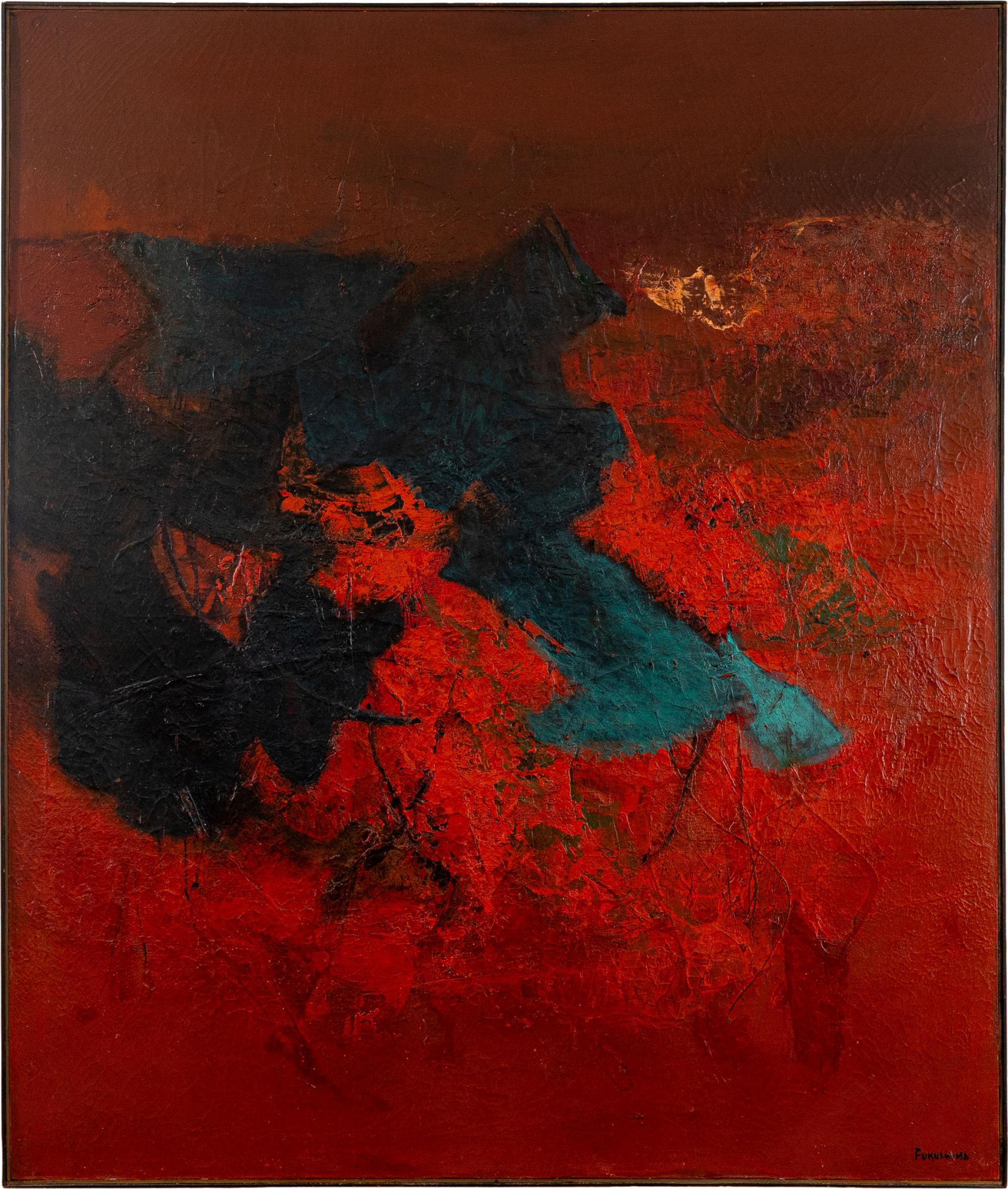 Tikashi Fukushima - Sem título, s.d., óleo sobre tela, 160 x 136 cm
