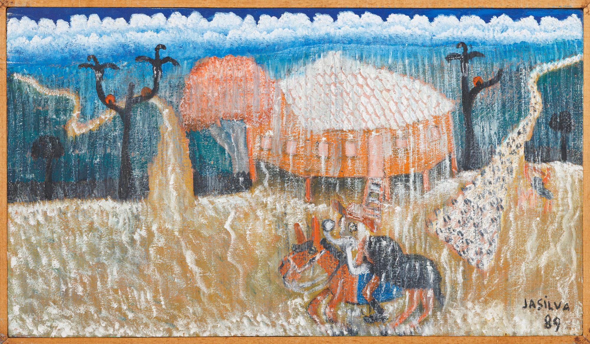 José Antonio da Silva - Sem título, 1989, óleo sobre tela, 40 x 70 cm