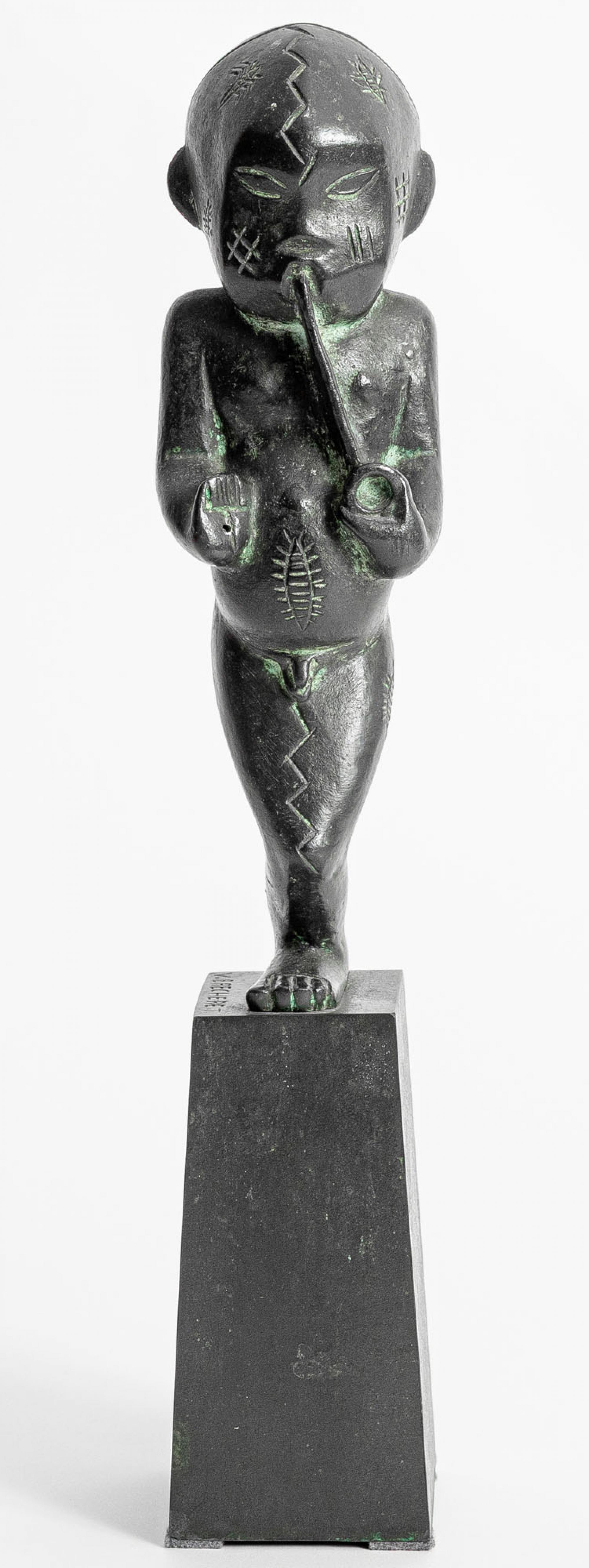 Victor Brecheret - Saci, déc. 1950, escultura em bronze, 40 x 7 cm