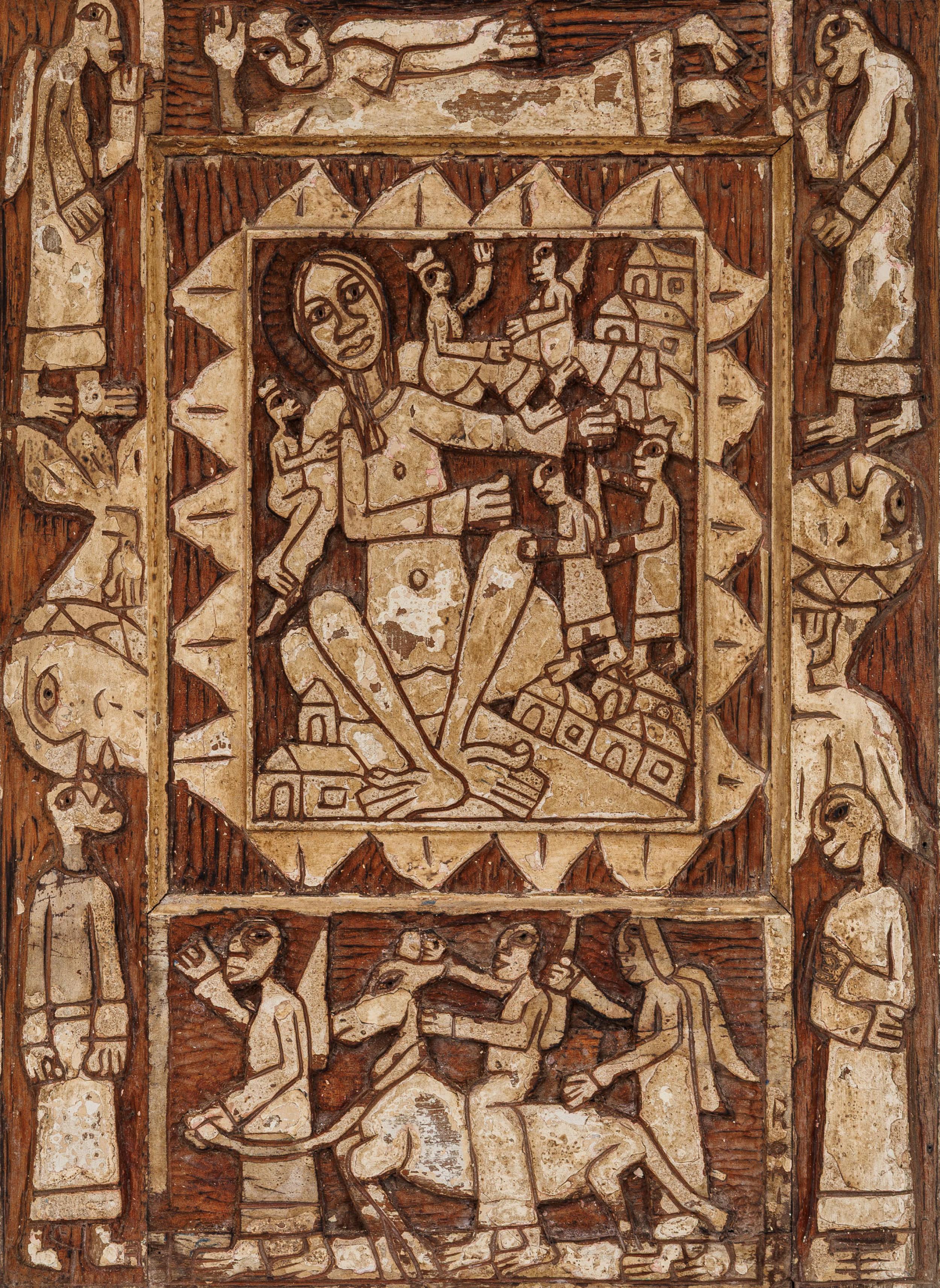 Romildo de Andrade - Sem título, s.d., entalhe em madeira, 70 x 50 cm