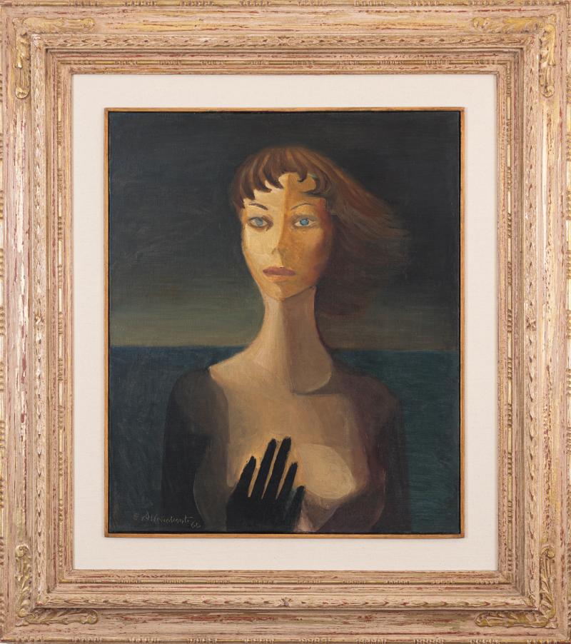 Di Cavalcanti - Figura Feminina 1960 óleo sobre tela 64 x 54 cm