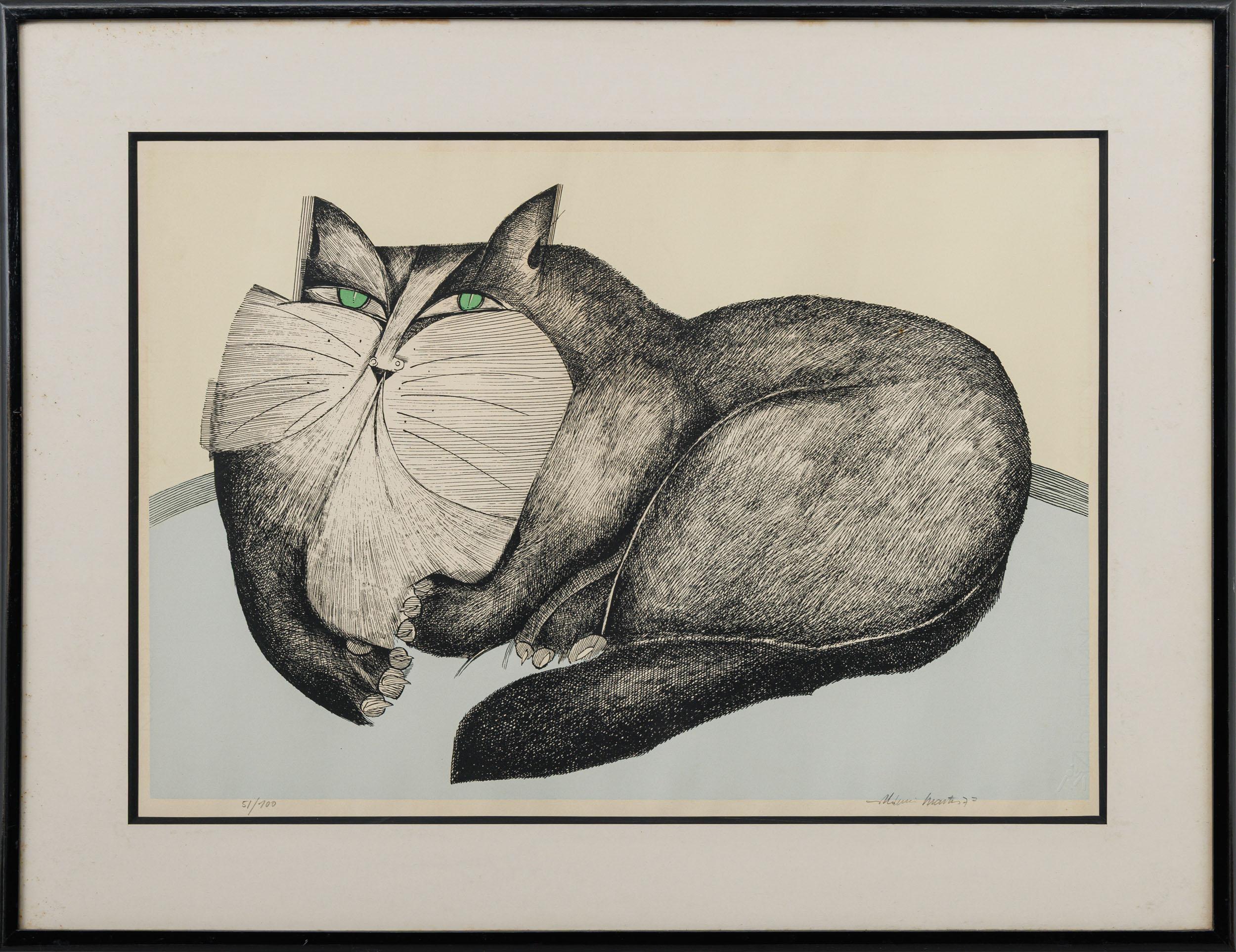 Aldemir Martins - Sem título, 1977, 51/100, serigrafia sobre papel, 50 x 70 cm