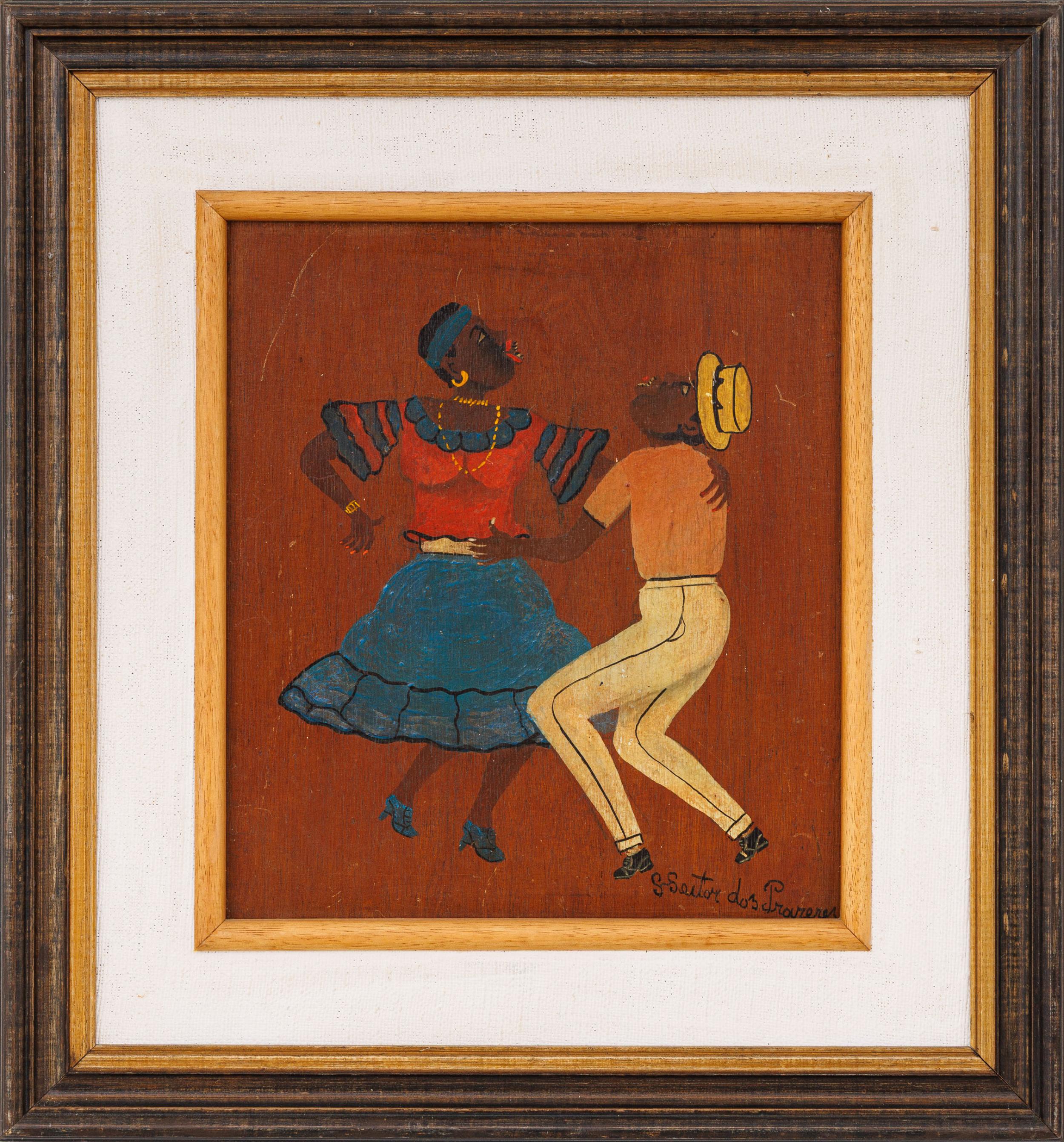 Heitor dos Prazeres - Sem título, s.d., óleo sobre madeira, 36 x 32 cm