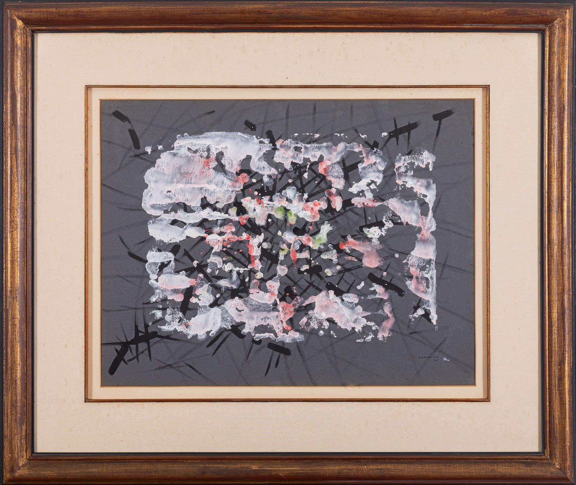 Antonio Bandeira - Sem título, 1956, guache sobre papel, 55 x 67 cm