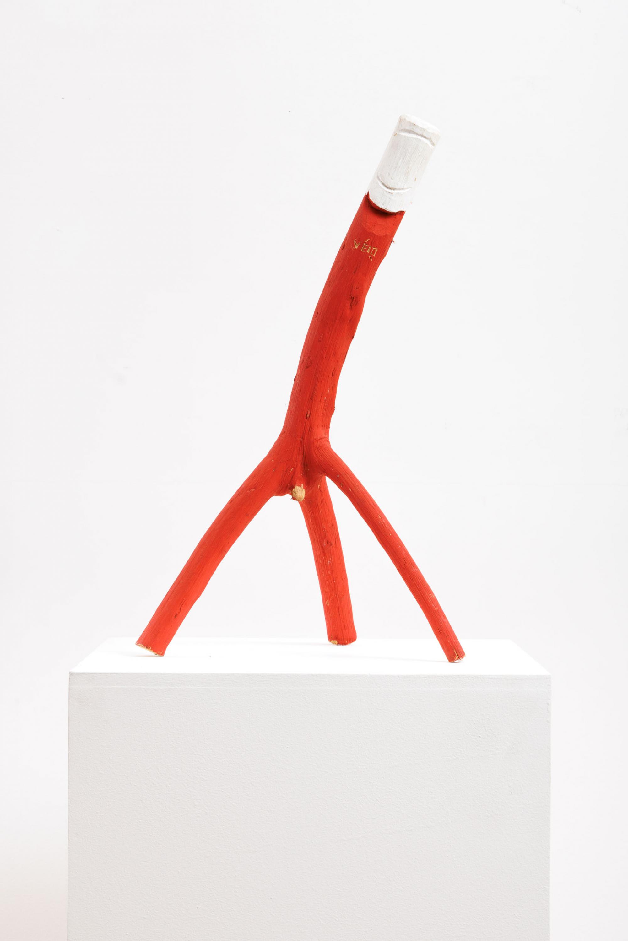 Véio - Sem título, s.d., acrílica sobre madeira, 61 x 38 x 30 cm