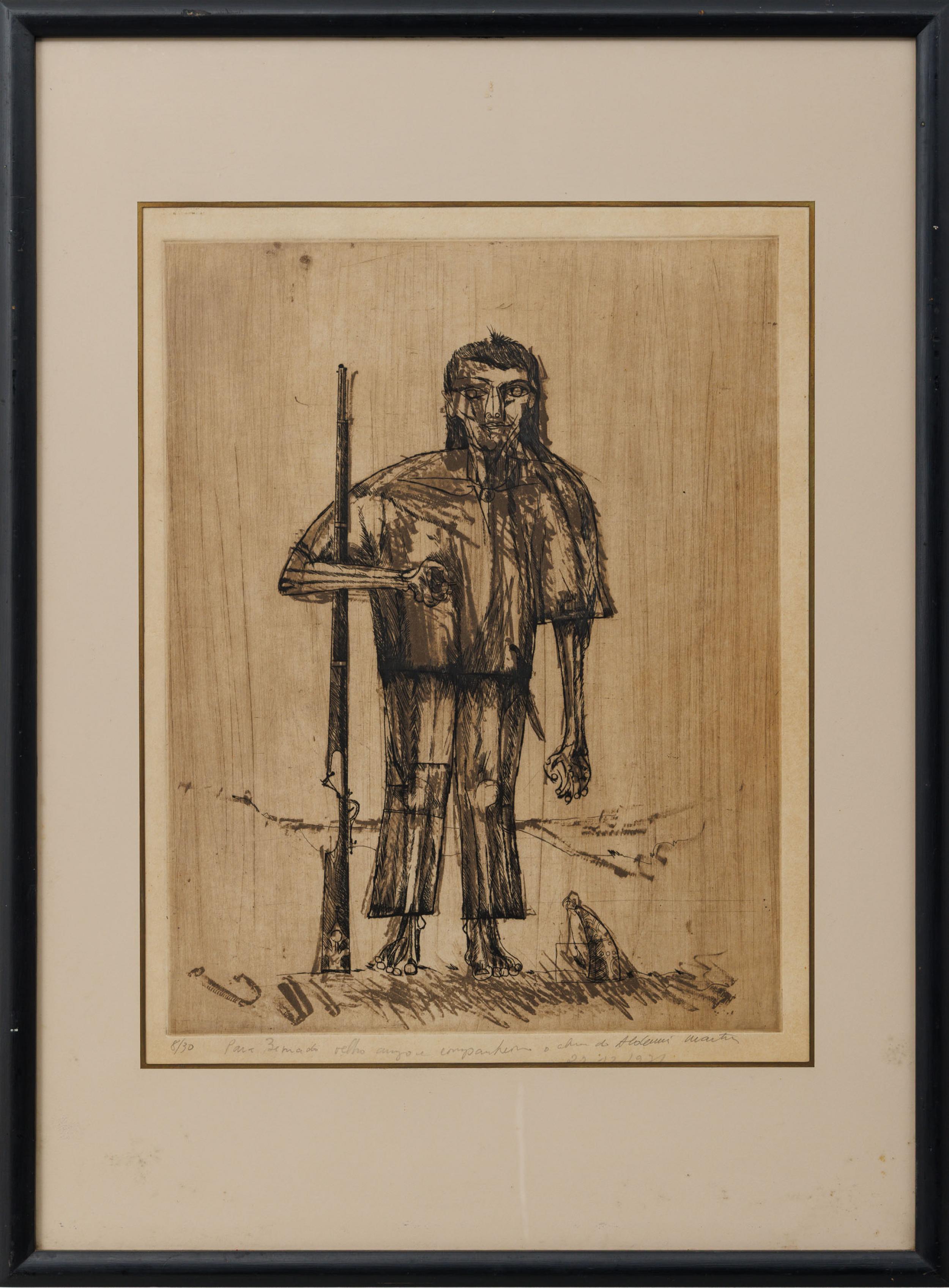 Aldemir Martins - Sem título, 1971, 8/30, gravura em metal sobre papel , 65 x 50 cm