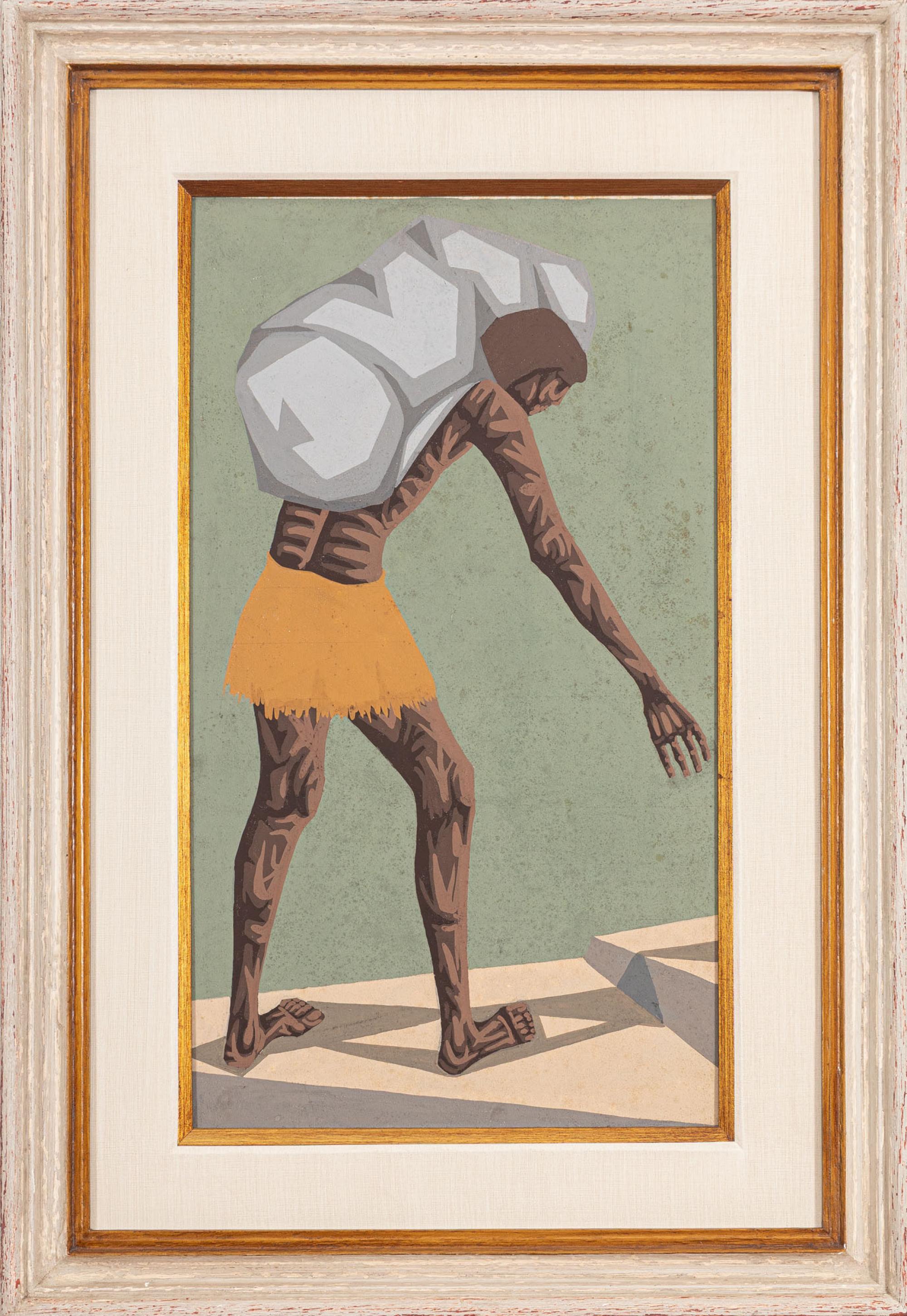 Clovis Graciano - Sem título, s.d., óleo sobre cartão, 56 x 31 cm