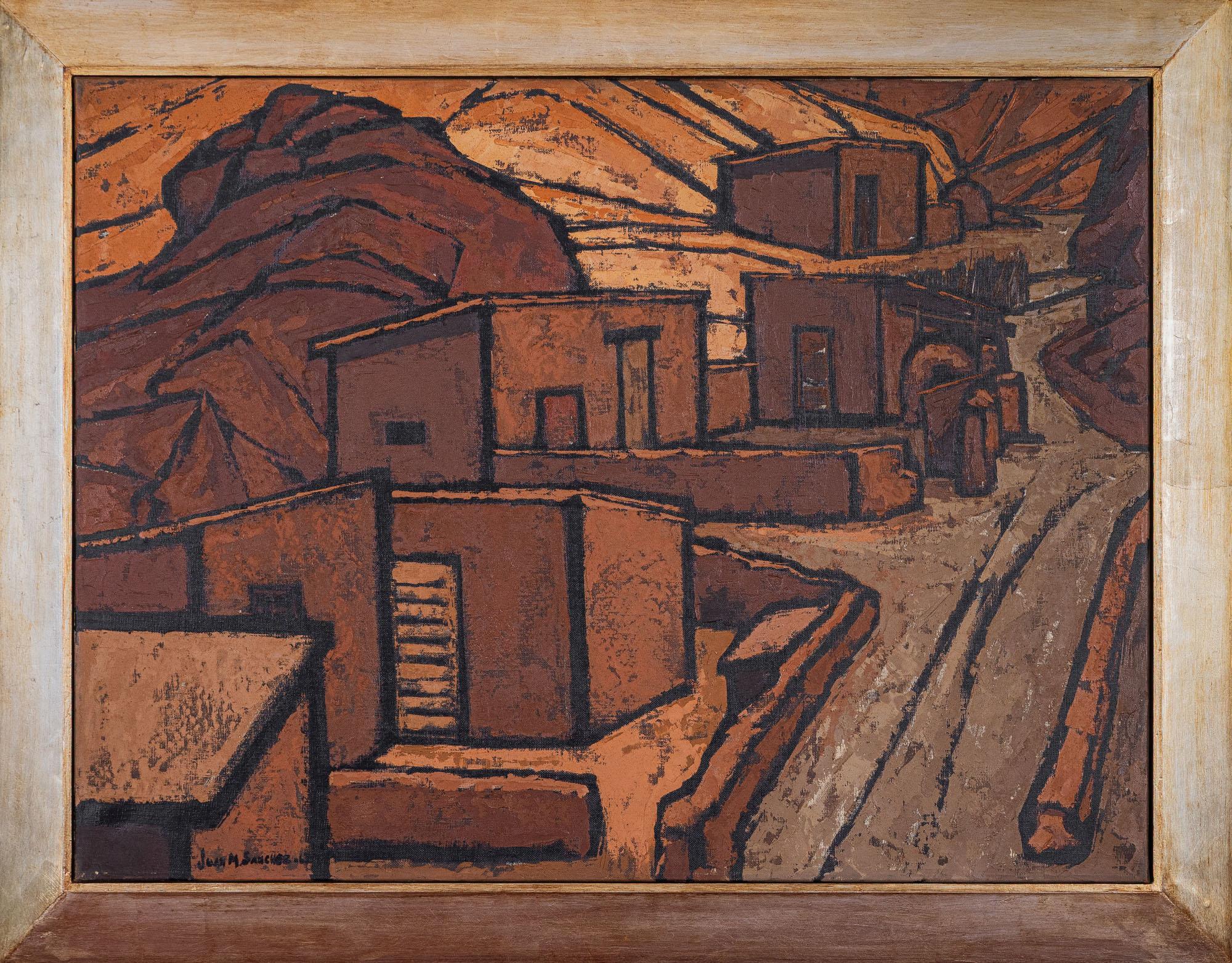 Juan M. Sanchez - Sem título, 1963, óleo sobre tela, 60 x 80 cm