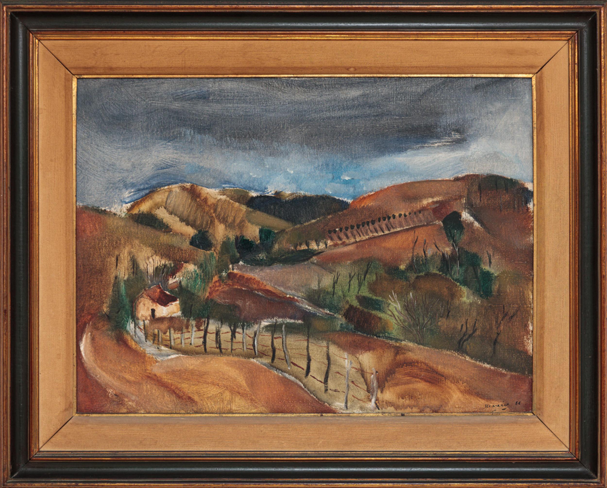 Emeric Marcier - Paisagem, 1966, óleo sobre tela, 54,5 x 73,5 cm