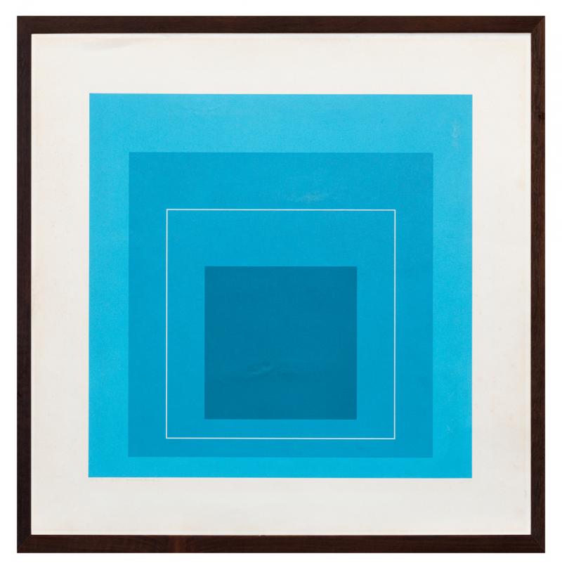 Josef Albers - WLS - XII, 1966, P.A. II, serigrafia sobre papel, 52 x 52