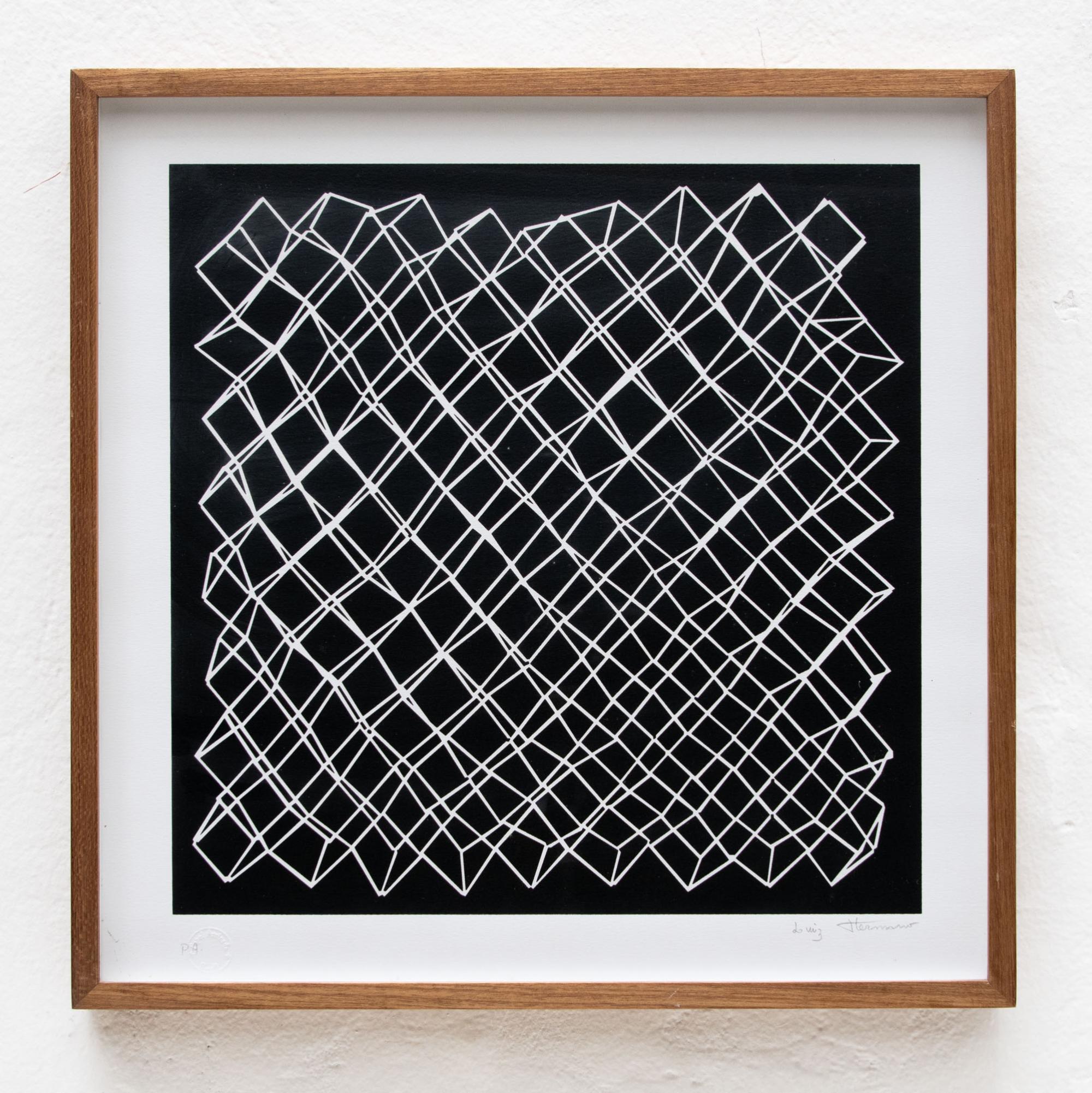Luiz Hermano - LOTE BENEFICENTE - Composição, assinada canto inferior direito, Edição P.A. no canto inferior esquerdo, 50 x 50 cm