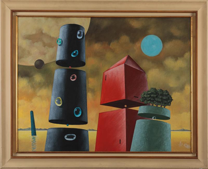 Walter Lewy - Sem título 1983 óleo sobre tela 72 x 94 cm