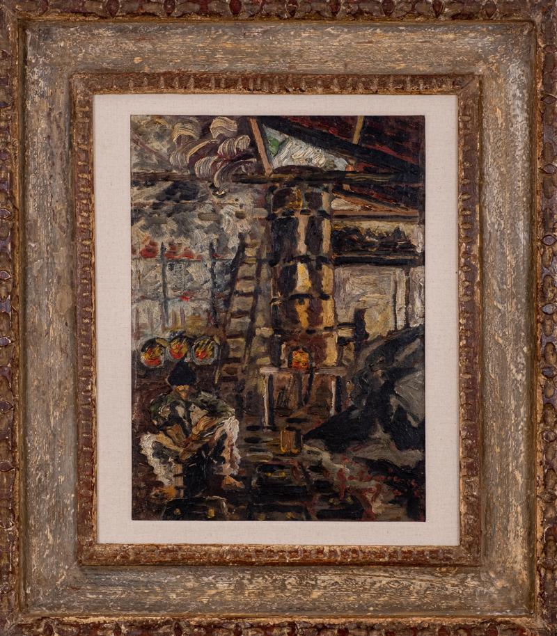 Antonio Bandeira - Ferraria 1945 óleo sobre tela 44,5 x 32,5 cm