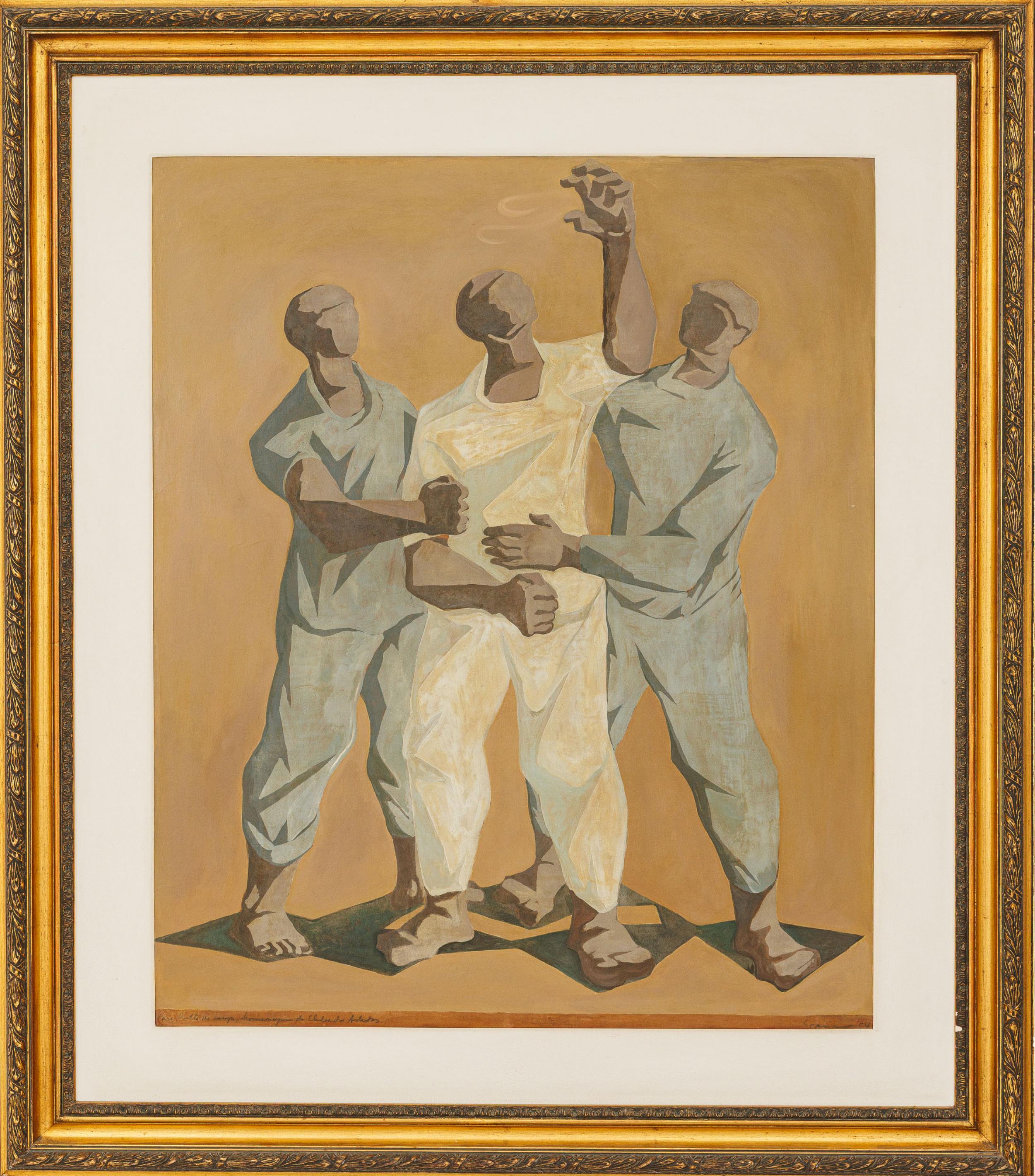 Clovis Graciano - Sem título, 1954, óleo sobre placa, 86 x 70 cm