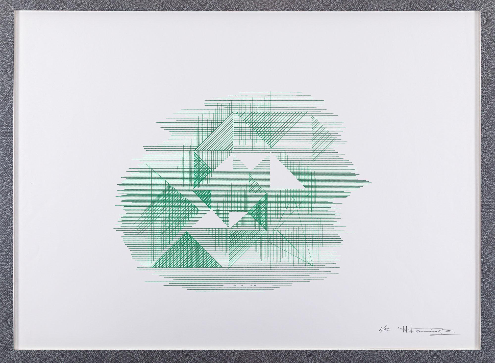 Hermelindo Fiaminghi - Sem título, déc. 1970, 3/50, serigrafia sobre papel, 50 x 67 cm