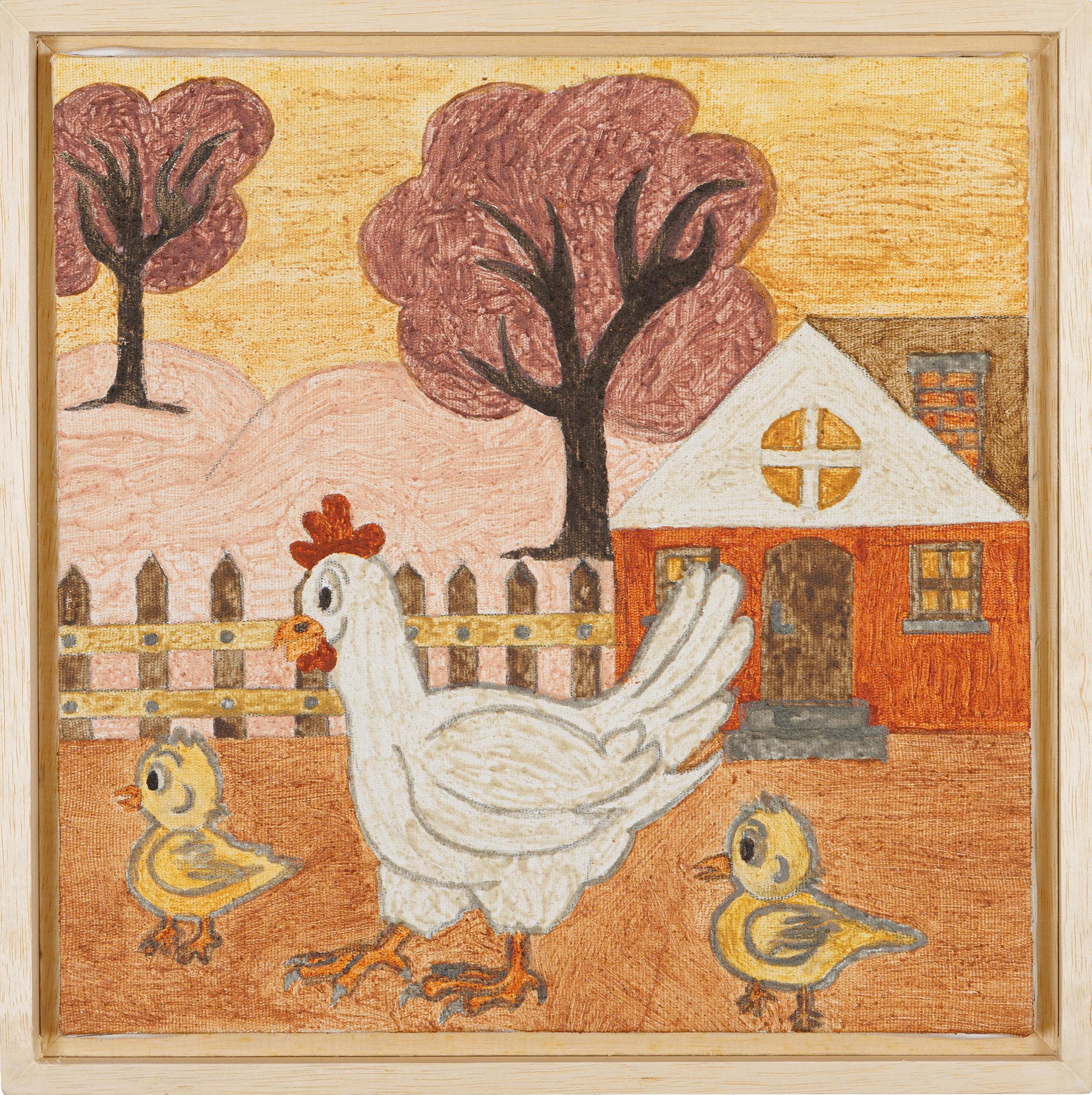 Tito Terapia - Cócóricó, 2025, óleo sobre tela, 30 x 30 cm