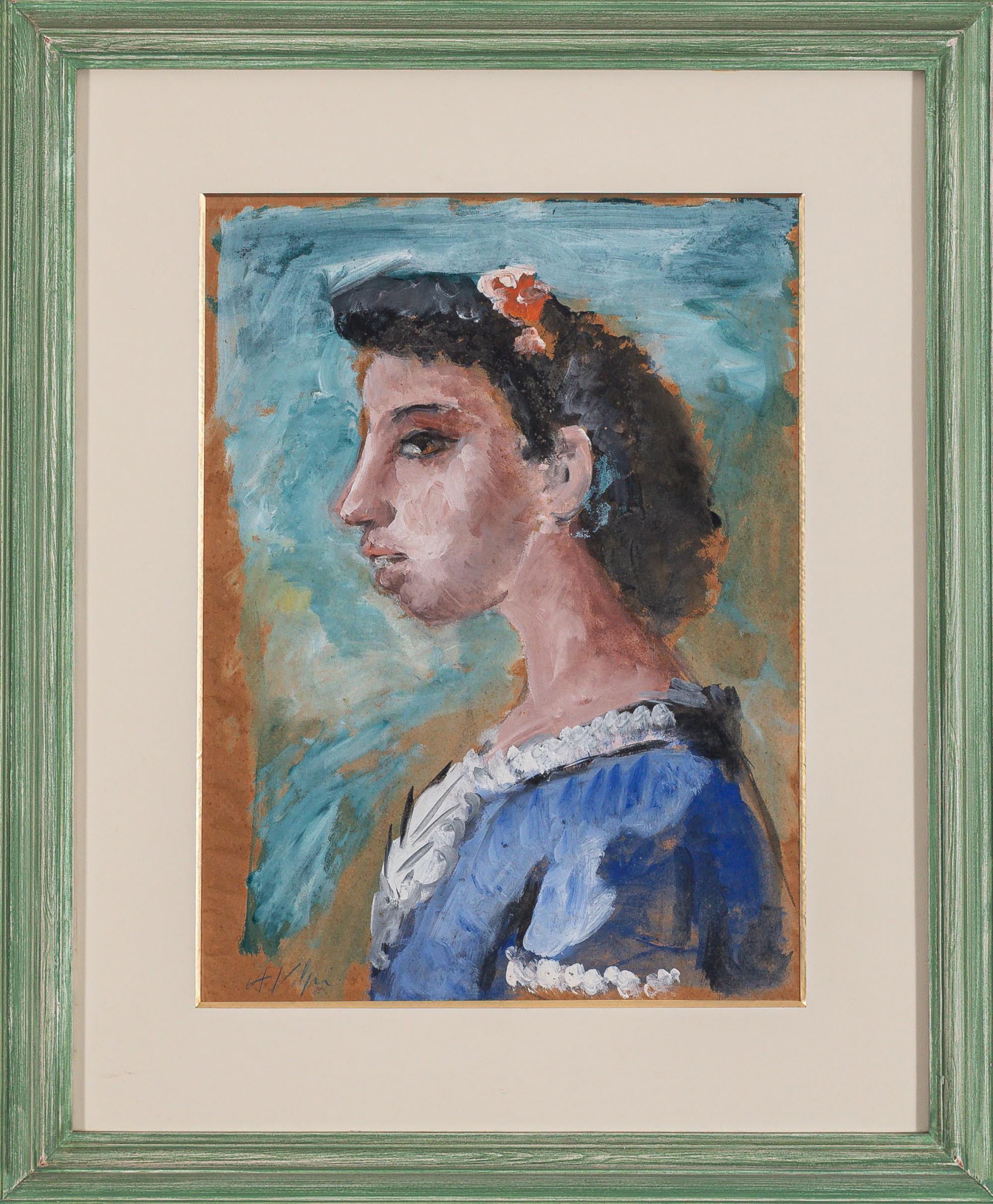 Alfredo Volpi - Sem título, déc. 1930, guache sobre cartão, 41,5 x 30,8 cm