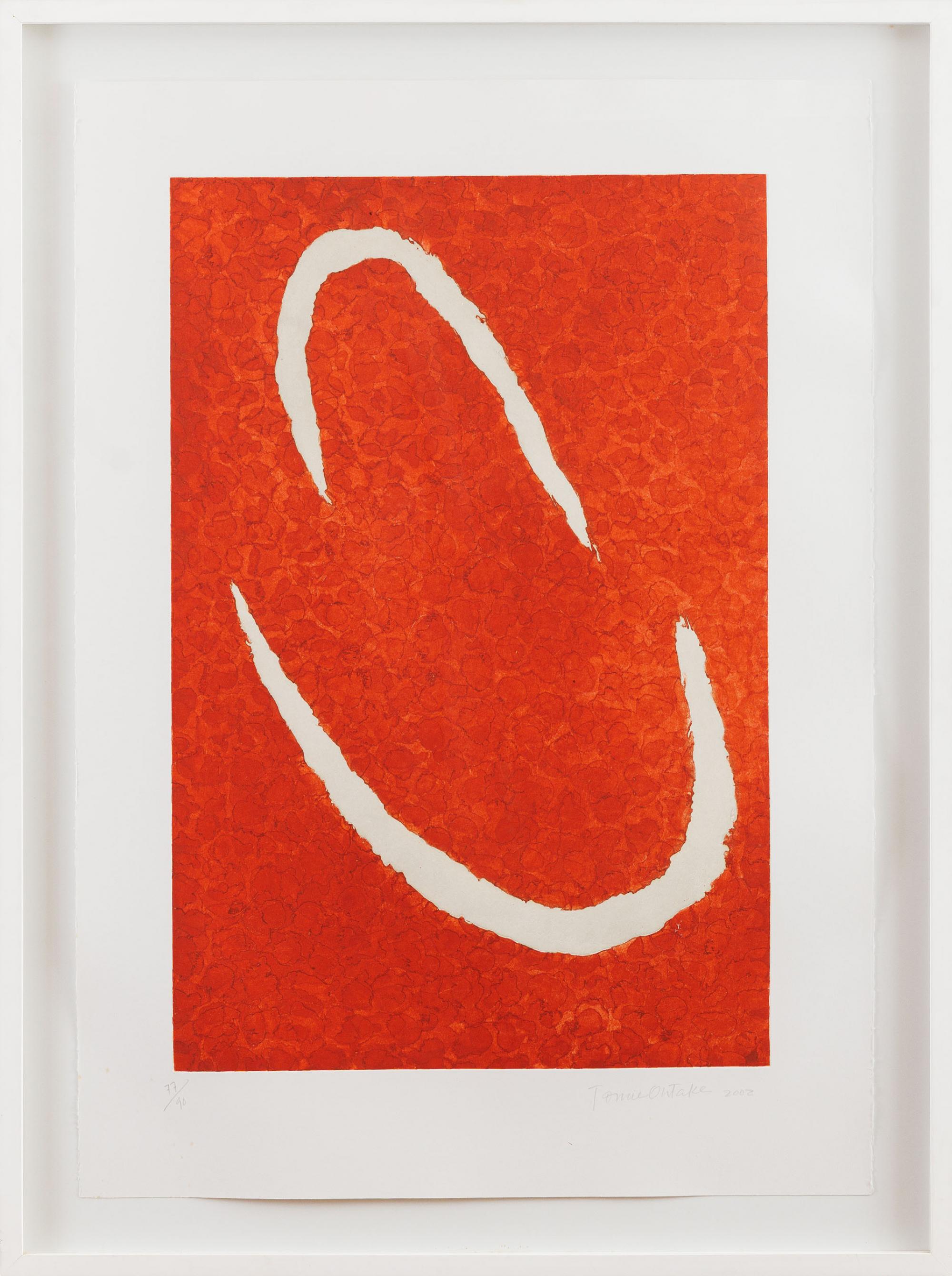 Tomie Ohtake - Sem título, 2002, 77/90, gravura em metal sobre papel, 98 x 71 cm