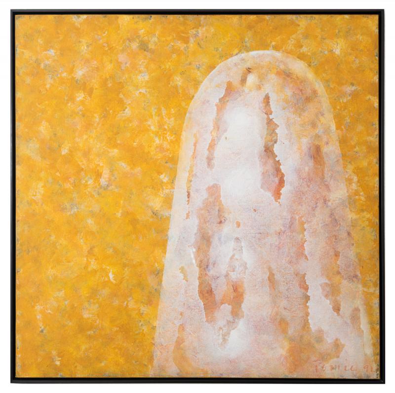 Tomie Ohtake - Sem título, 1991, óleo sobre tela, 100 x 100 cm
