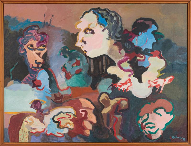 Maciej Babinski - Sem título 1993 óleo sobre tela 67,5 x 89,5 cm